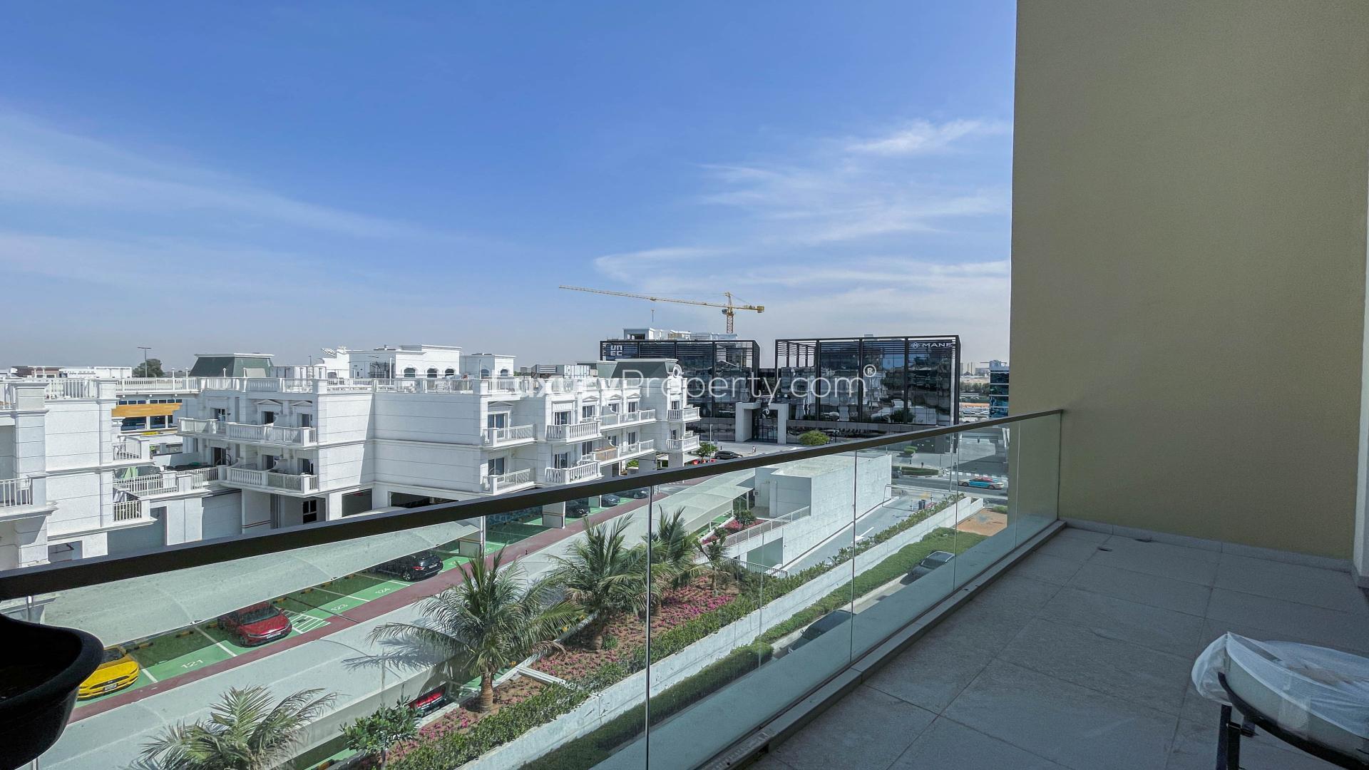 Modern one-bedroom apartment in Arjan's The Wings C with stylish living area and kitchen