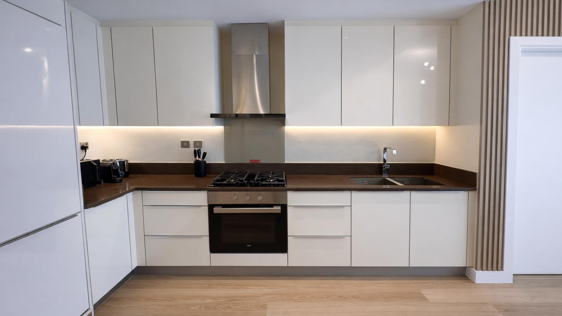 Modern living room in Marina Gate 2 apartment, Dubai Marina, with stylish decor and furniture