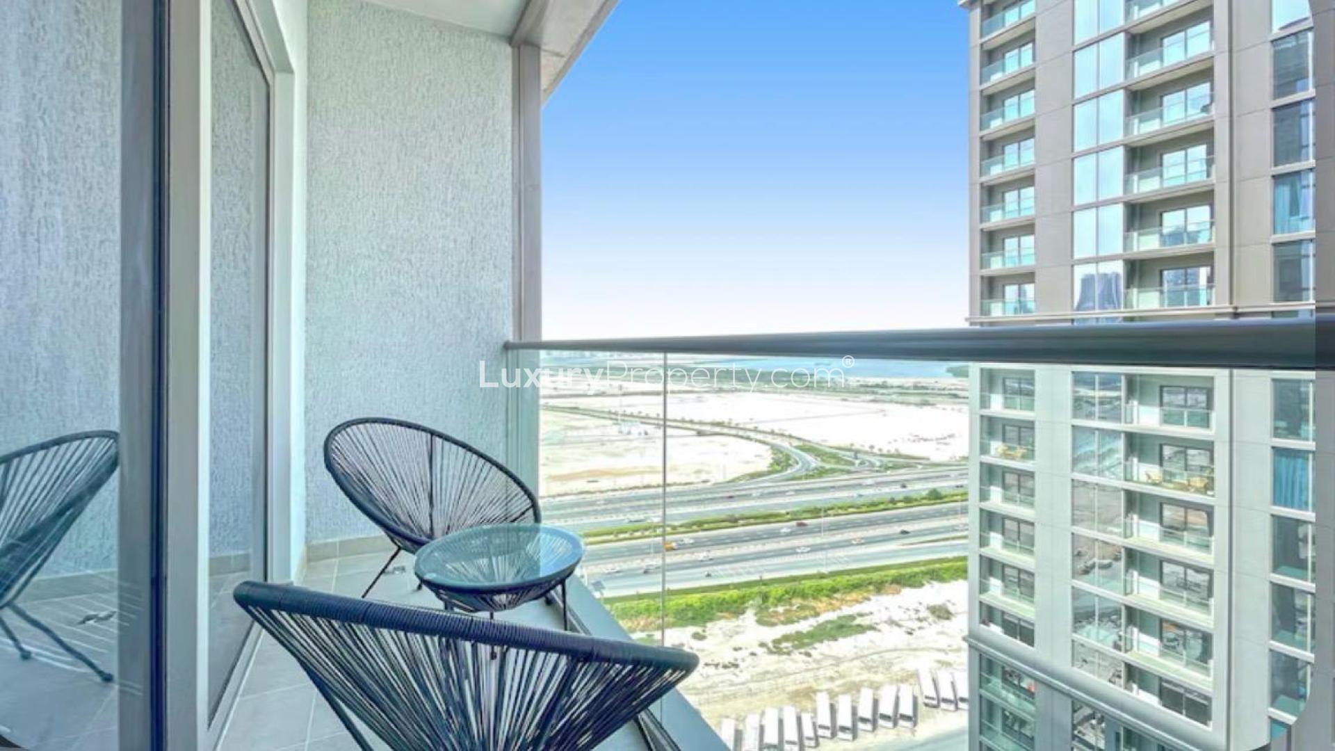 Luxurious Sobha Creek Vistas Reserve apartment living room with modern decor and furnishings