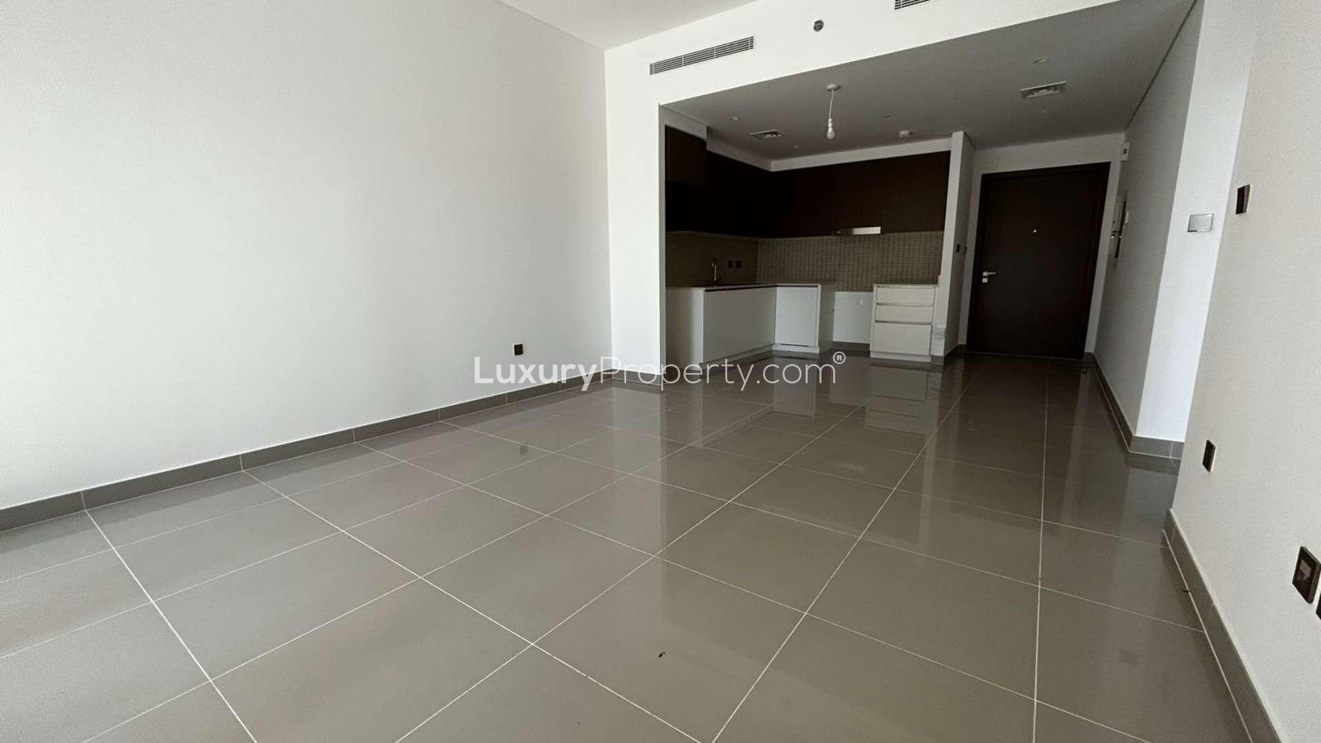 Luxurious apartment exterior in 17 Icon Bay, Dubai Creek Harbour with city views