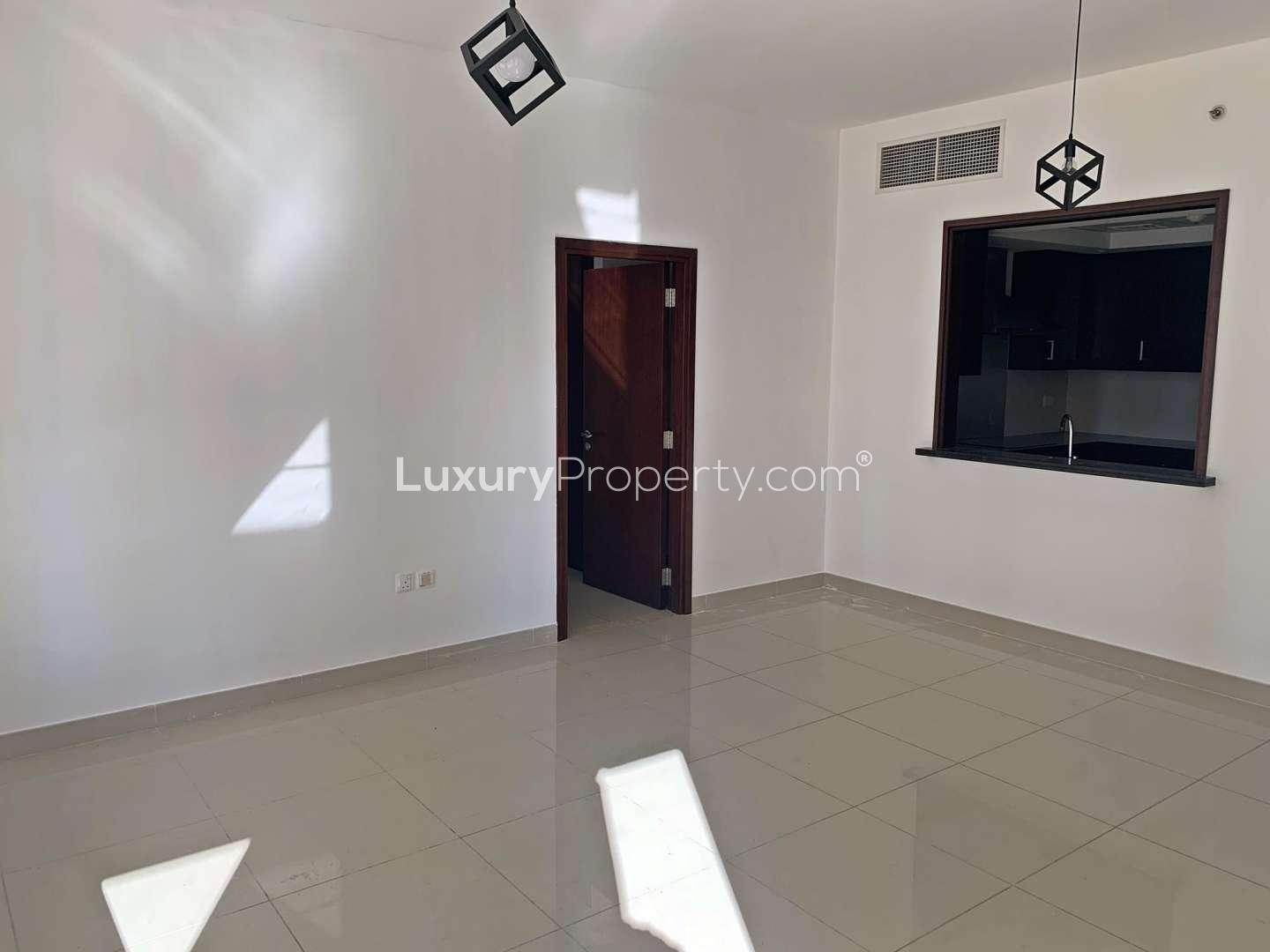 One-bedroom apartment interior with modern kitchen in Downtown Dubai, 29 Burj Boulevard