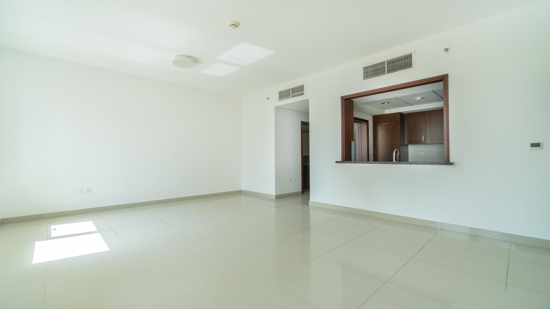 Recently renovated apartment interior with large windows in Downtown Dubai's 29 Burj Boulevard