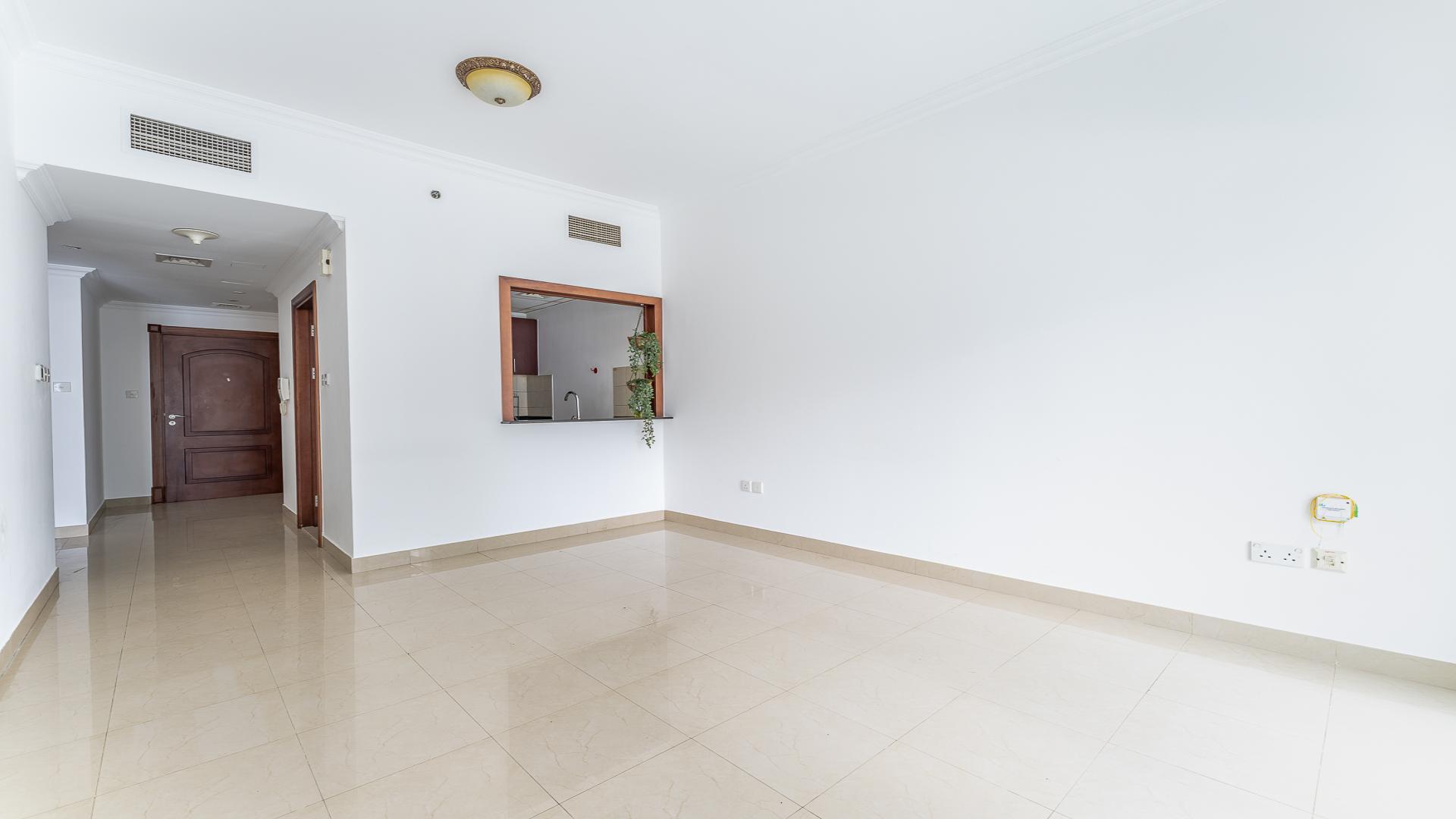 Spacious balcony view of Dubai Marina from Time Place Tower apartment for rent