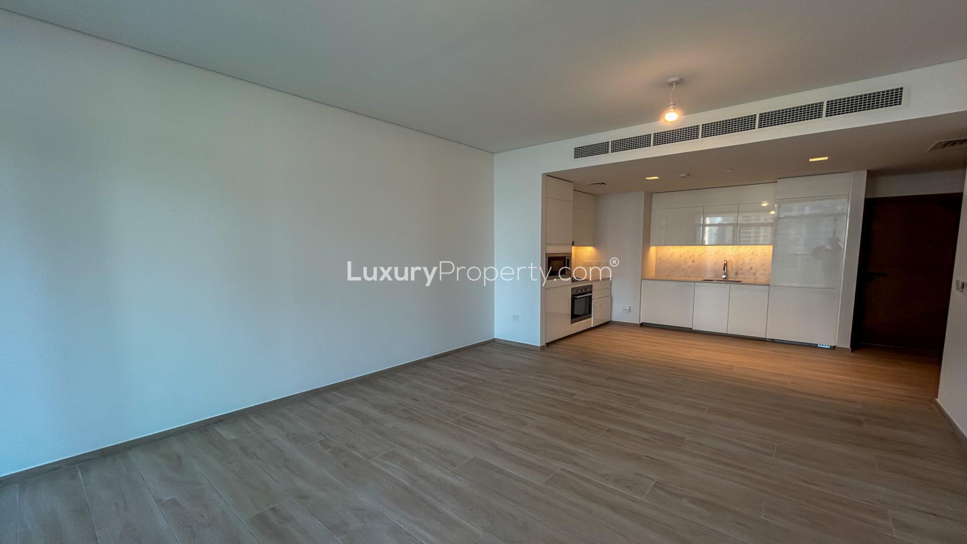 Brand new one-bedroom apartment interior in Palace Residences, Dubai Creek Harbour for rent