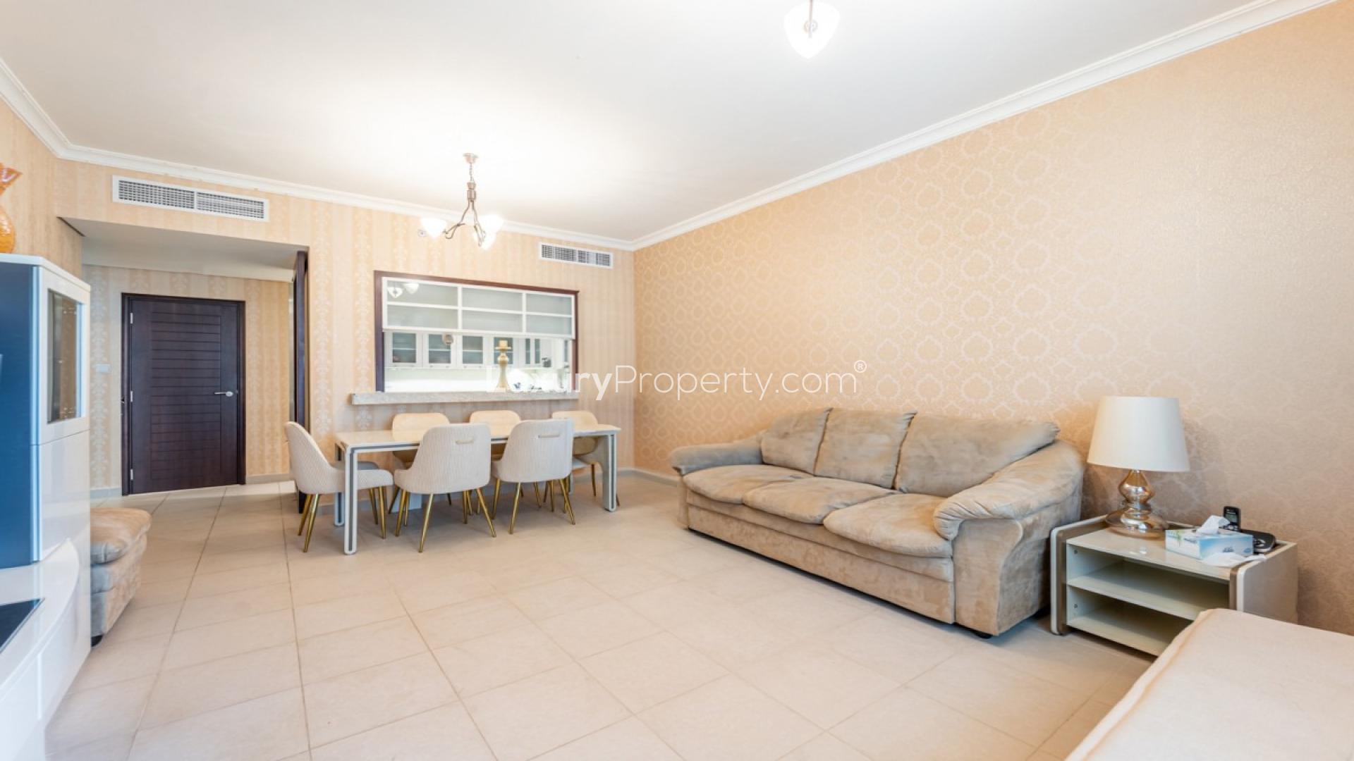 View of Burj Khalifa from Boulevard Central Towers, Downtown Dubai apartment for rent