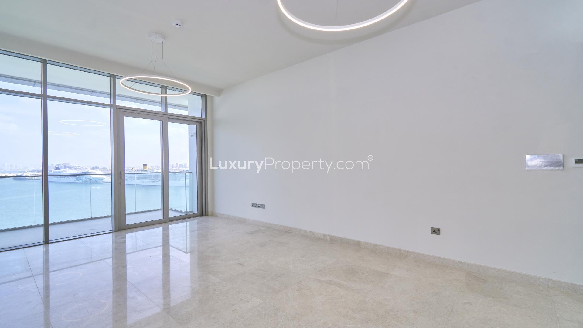 Sea view from modern furnished apartment in Anwa, Maritime City. Ideal for rent