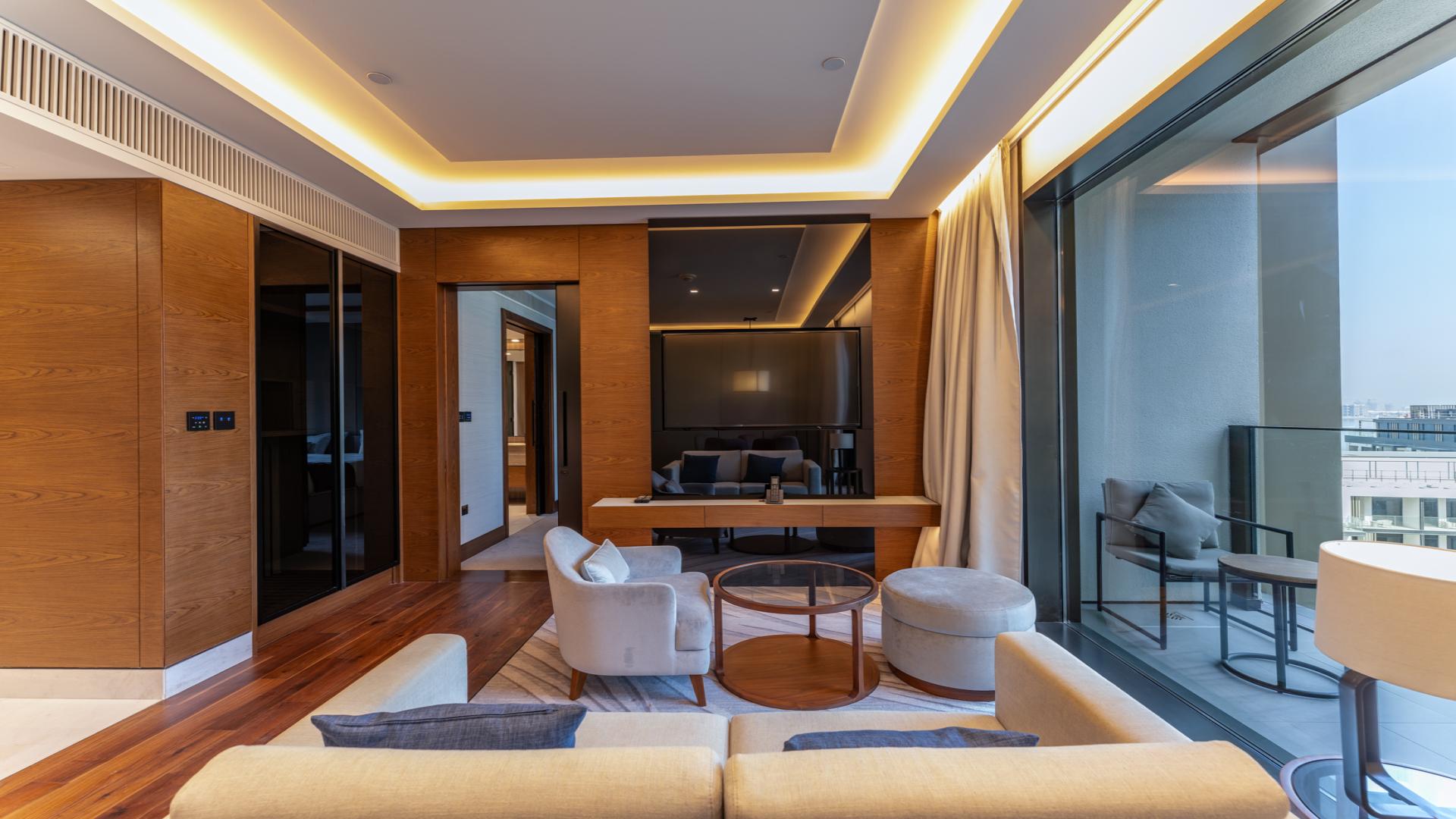 Modern kitchen in furnished 1-bedroom apartment, Caesars Bluewaters Dubai, available for rent