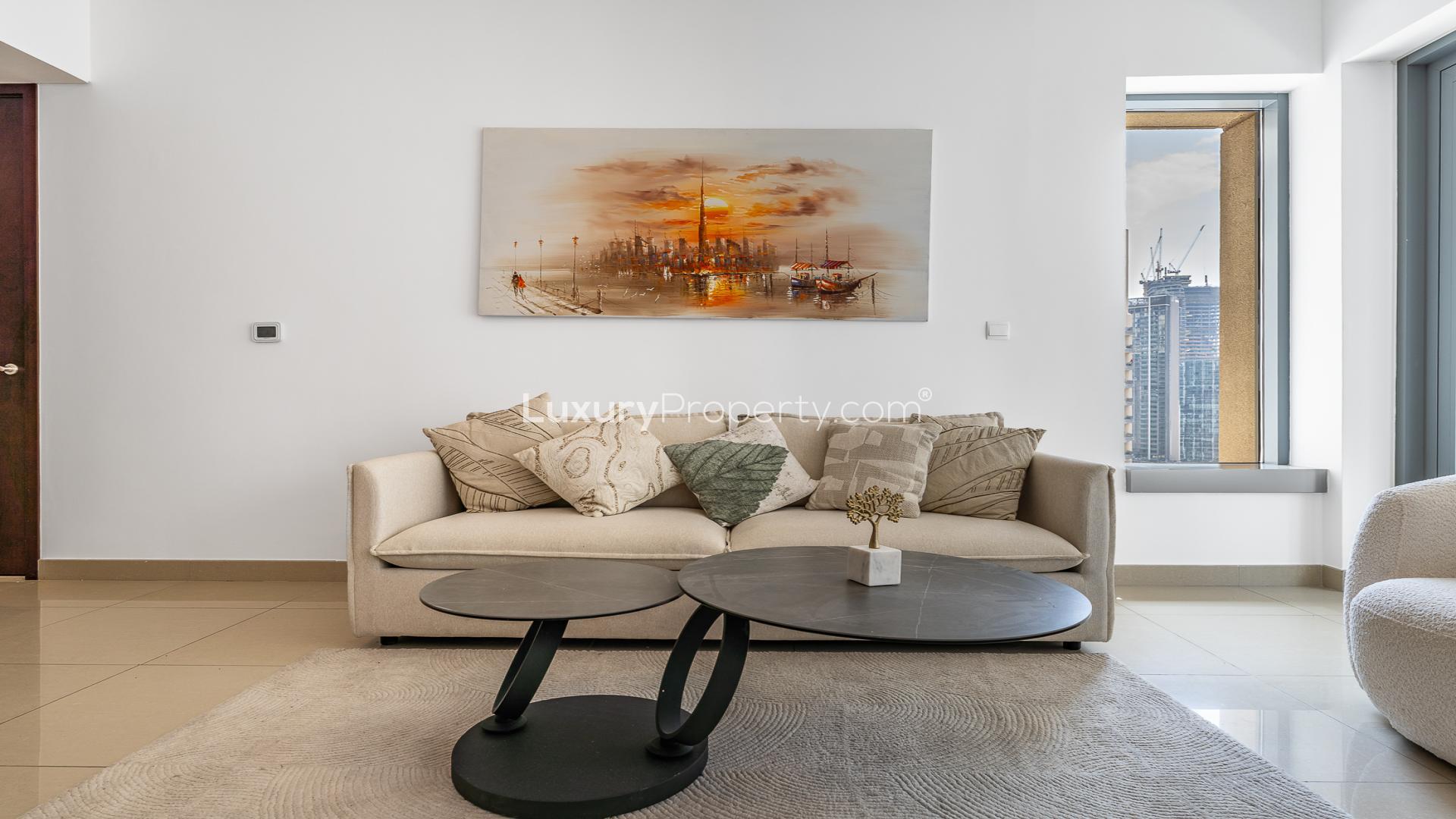Modern dining area in 1-bedroom apartment, 29 Burj Boulevard Tower 2, Downtown Dubai