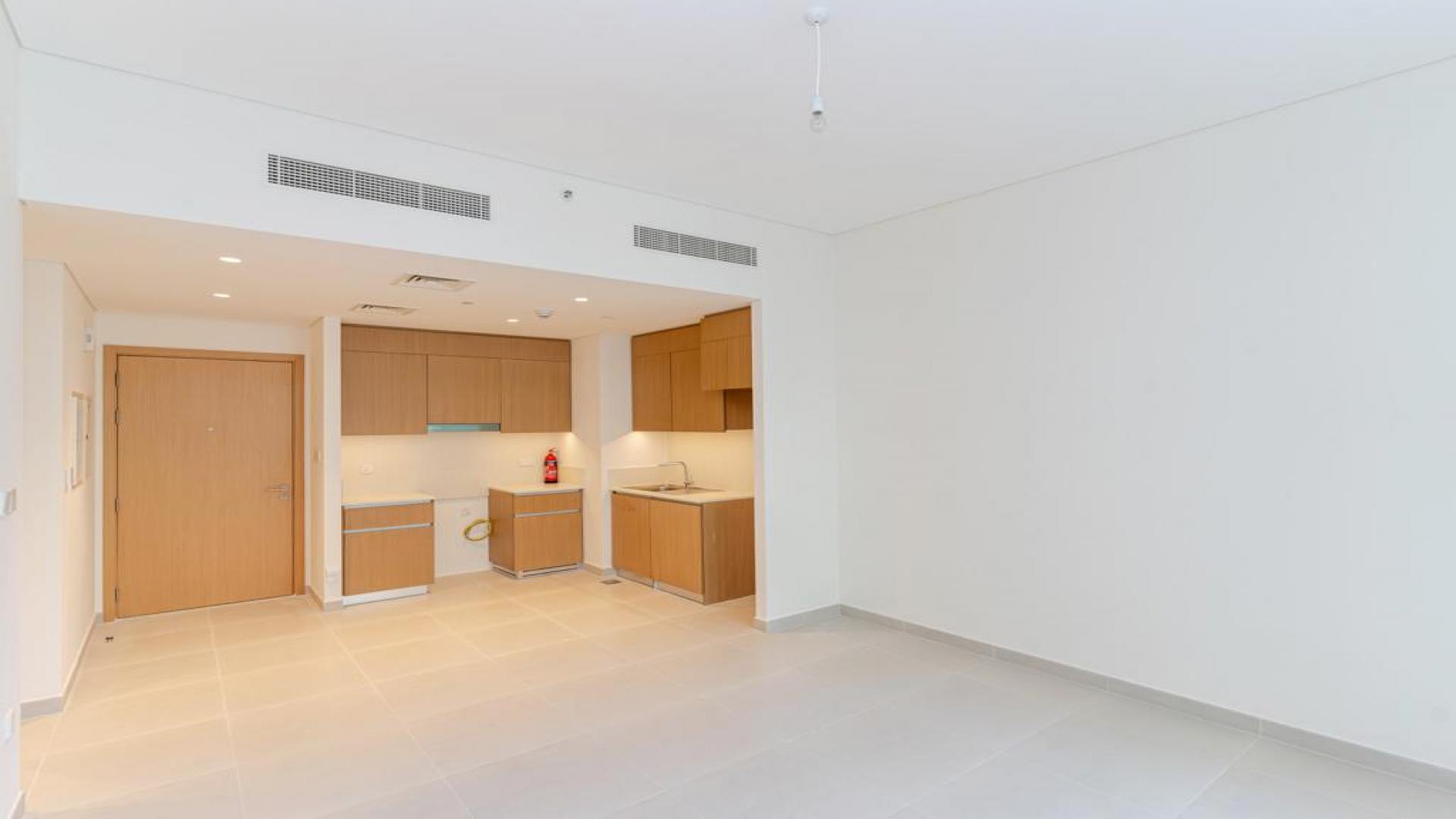 Brand new apartment interior with kitchen and balcony, Creek Beach, Dubai Creek Harbour