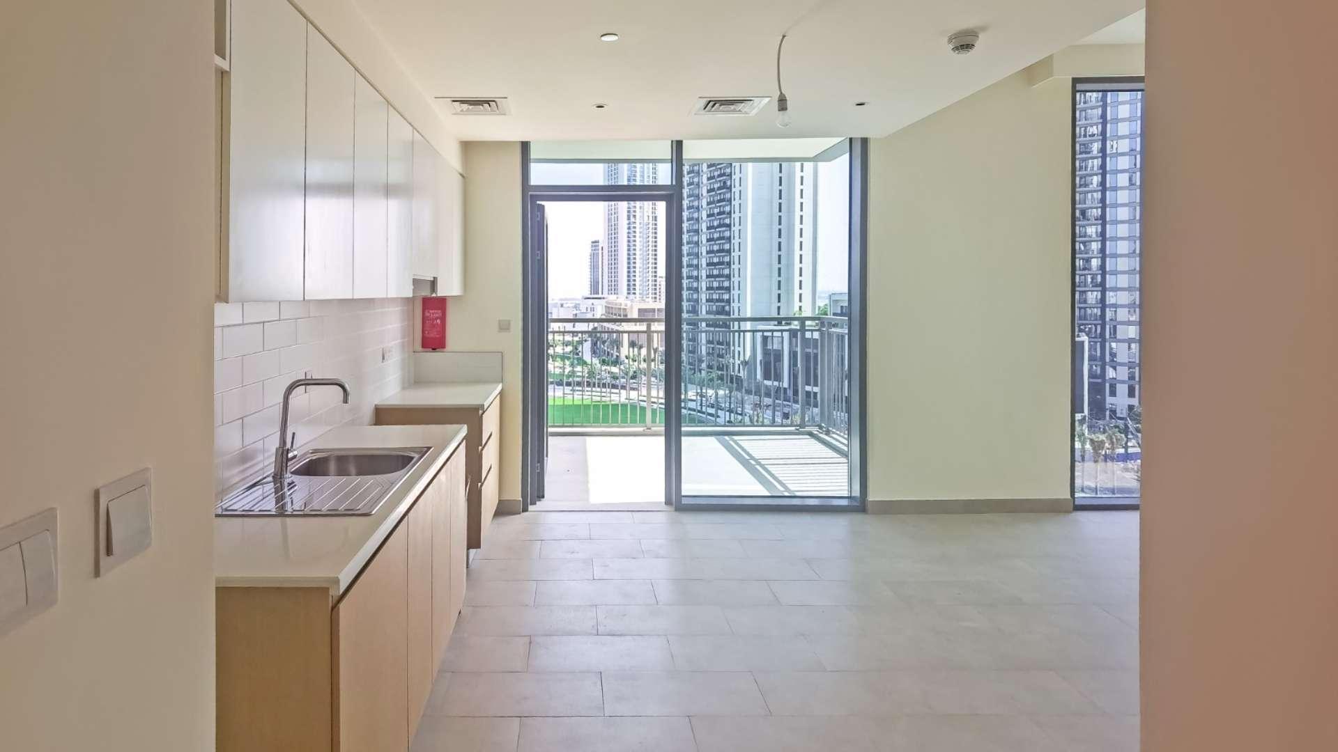 Balcony view from luxury apartment in Creek Rise Tower 2, Dubai Creek Harbour