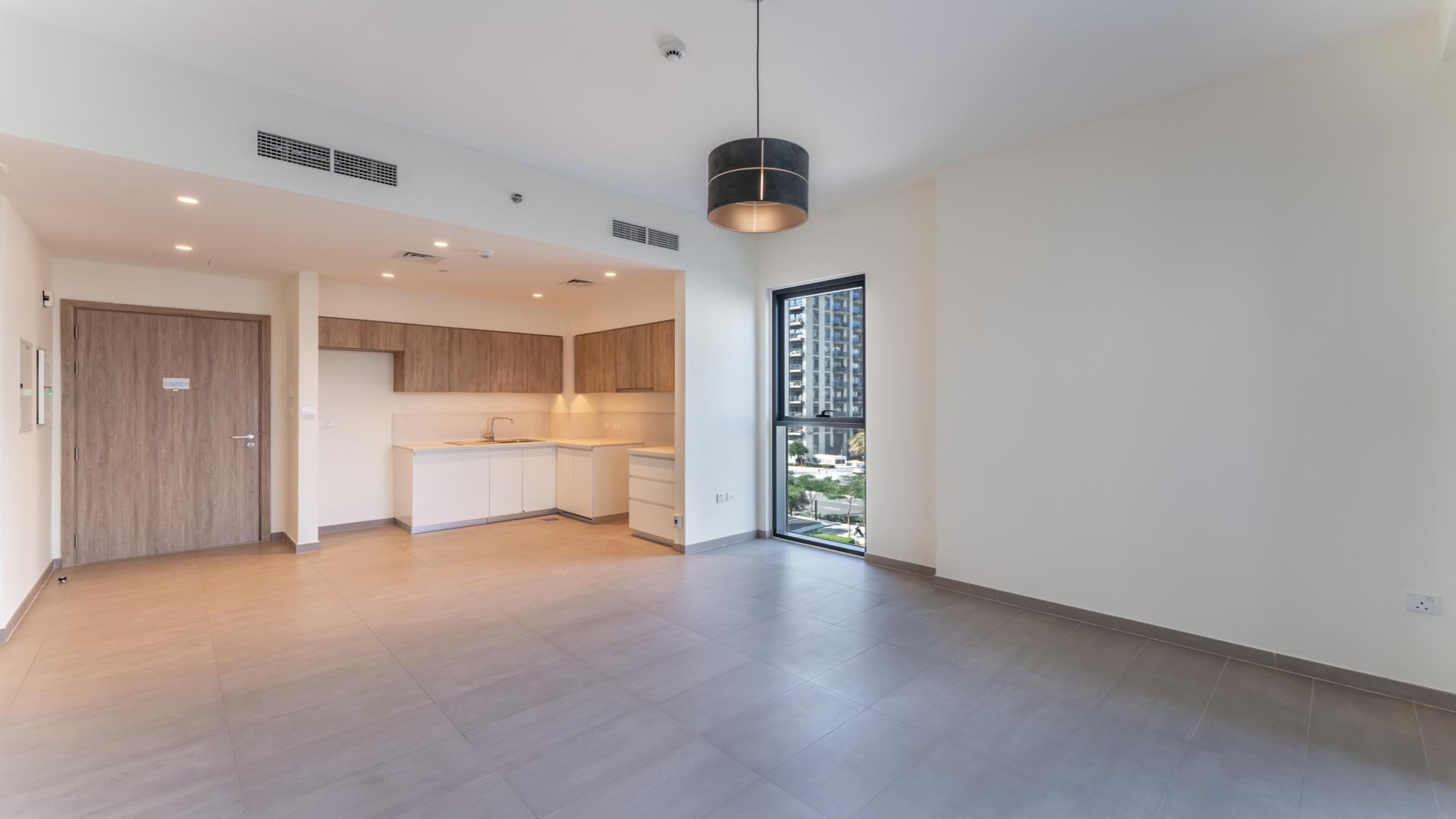 Bright corner 1-bedroom apartment in Executive Residences, Dubai Hills Estate with balcony view