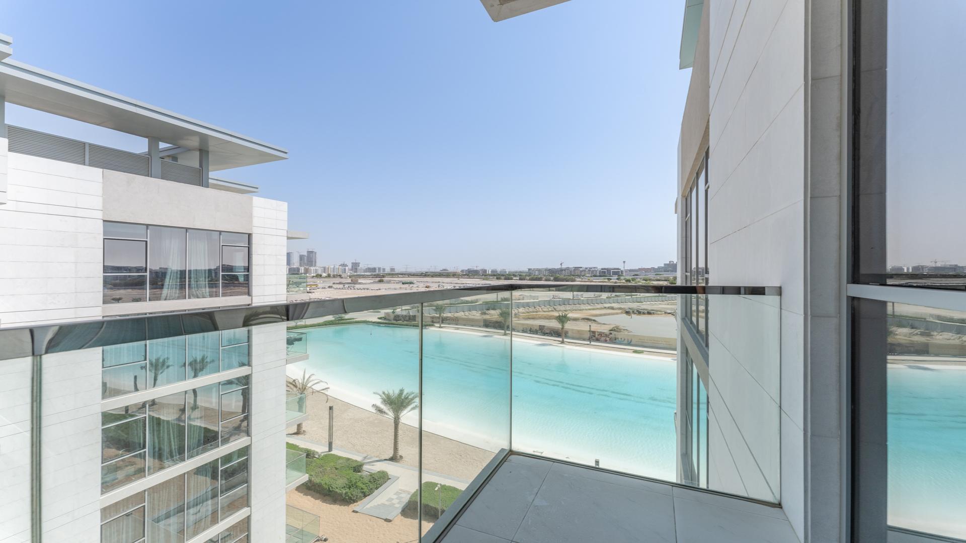 Modern kitchen and dining area in furnished 1-bedroom apartment, District One, Mohammed Bin Rashid City