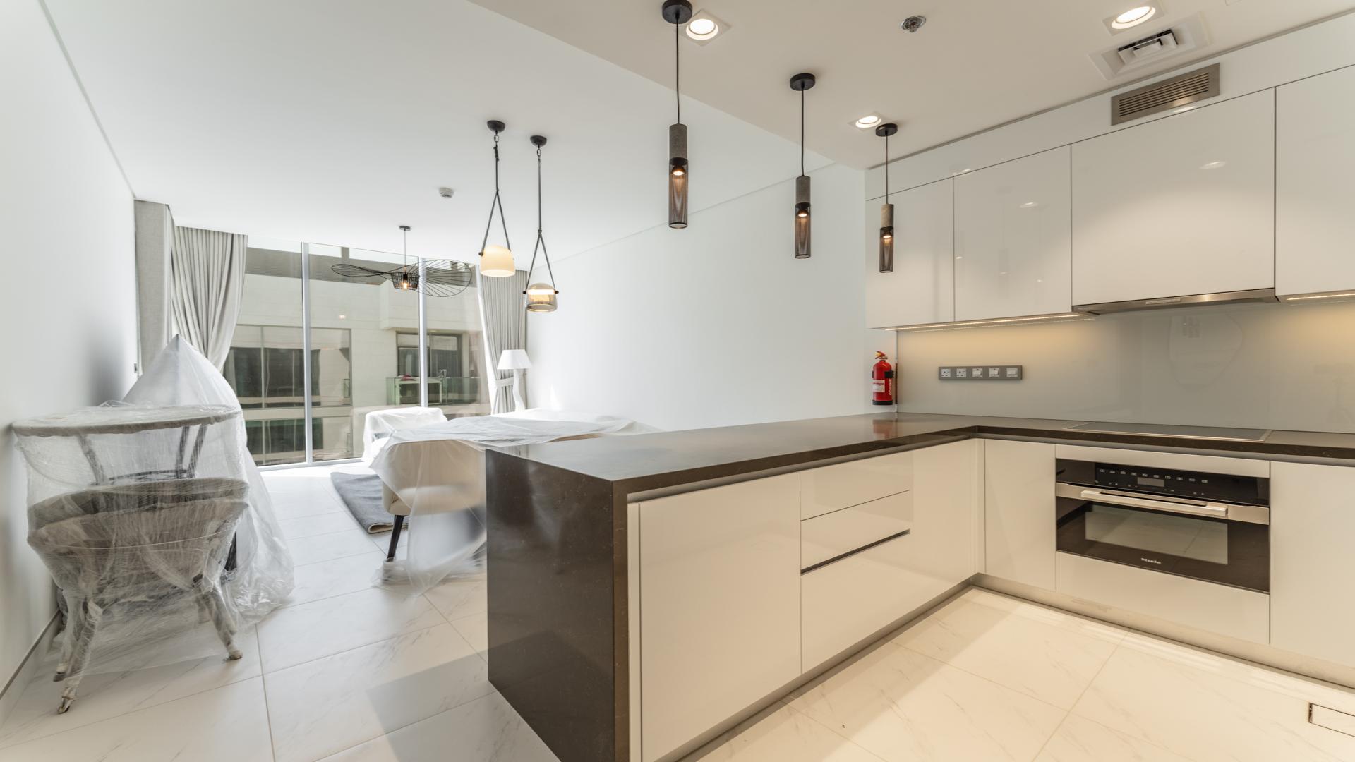 Modern kitchen in 1-bedroom apartment for rent, Residences 30, MBR City, District One