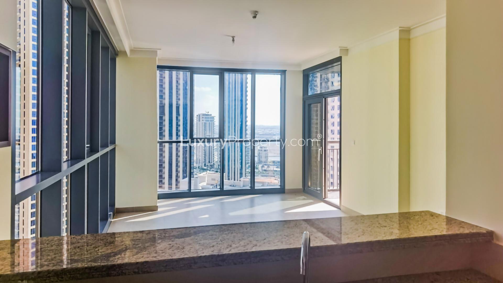 Mid-floor Dubai Creek Harbour apartment with stunning water views and large windows