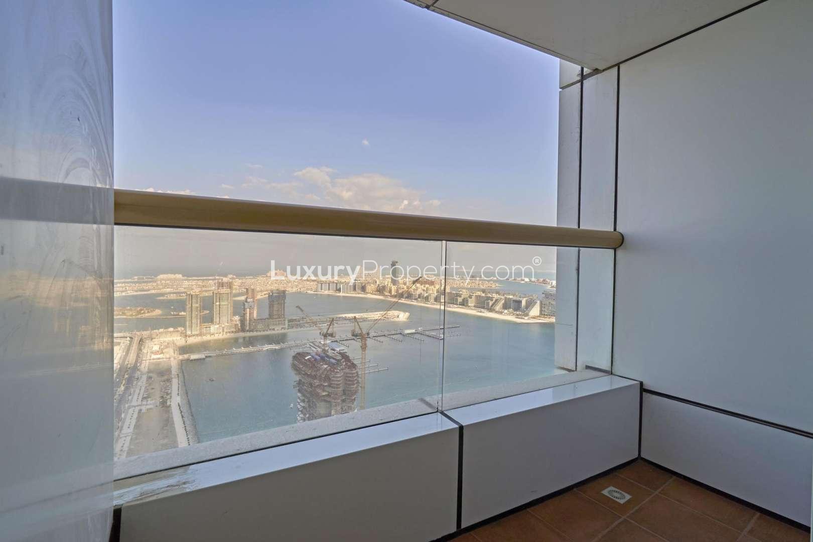 Stunning sea view from luxury one-bedroom apartment in Elite Residence, Dubai Marina