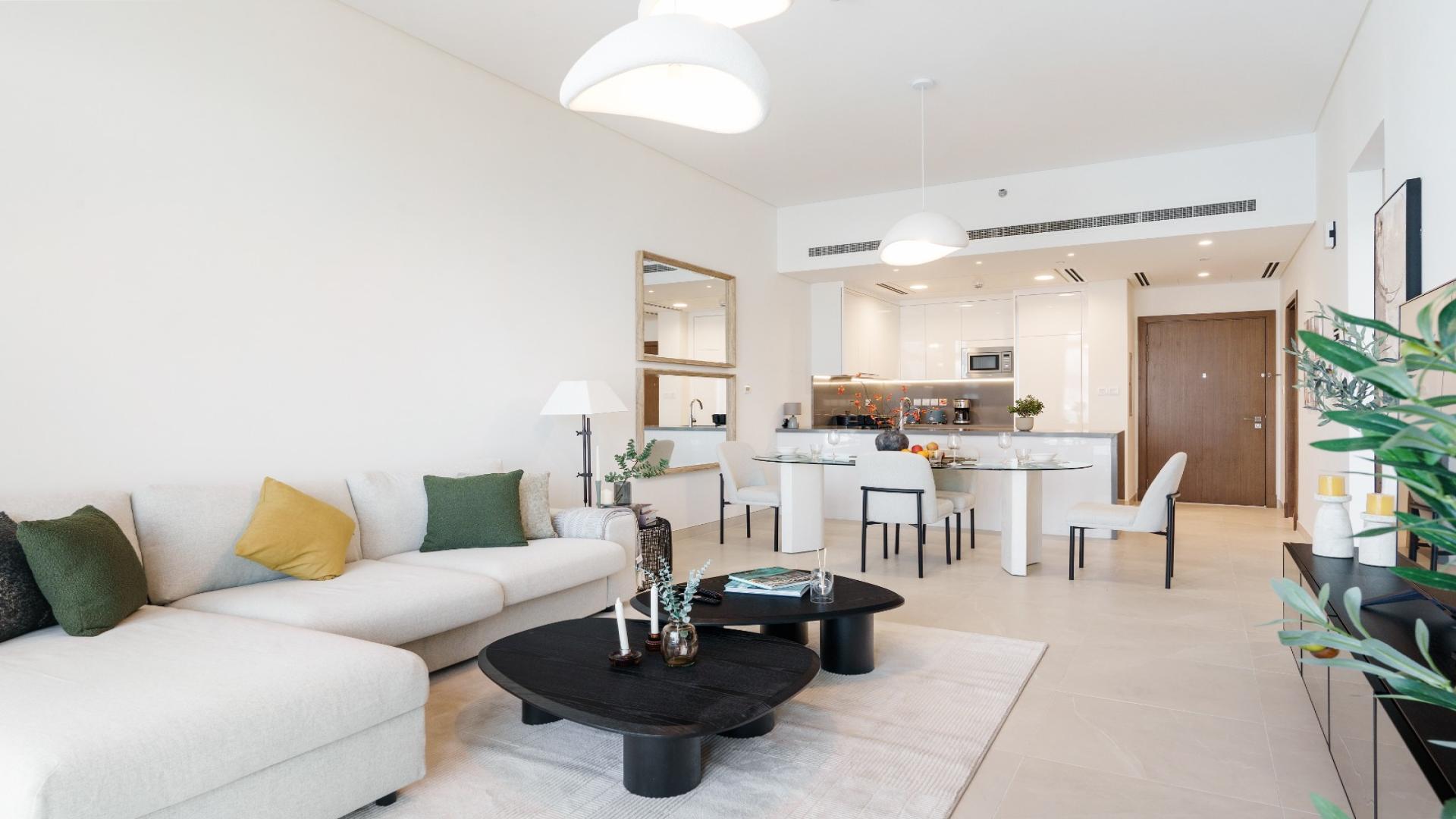 "Stunning city skyline view from Canal Front Residences apartment in Al Wasl, for rent.",Modern living room in Canal Front Residences, Al Wasl apartment for rent, LP49029