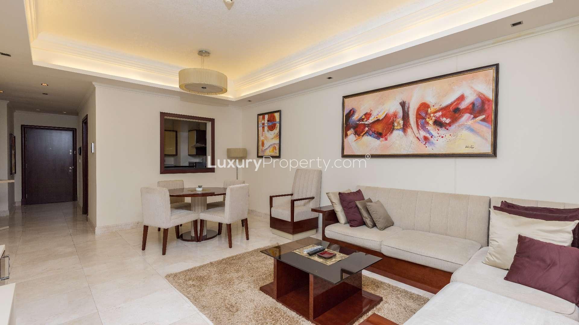 N/A,Lovely furnished living room in Grandeur Residences, Palm Jumeirah apartment for rent