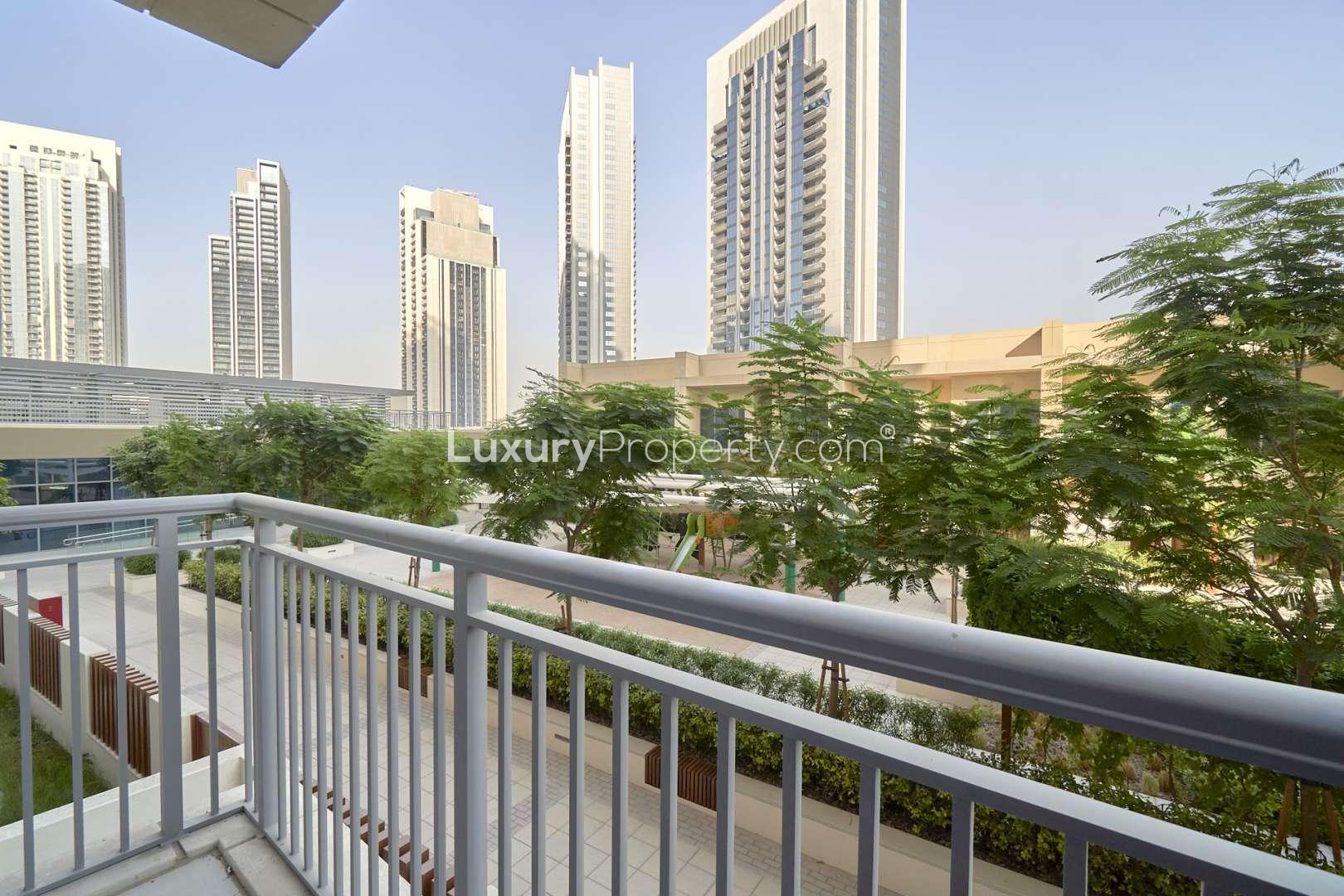 Charming Dubai Creek Harbour apartment with balcony and courtyard views in Harbour Views 2