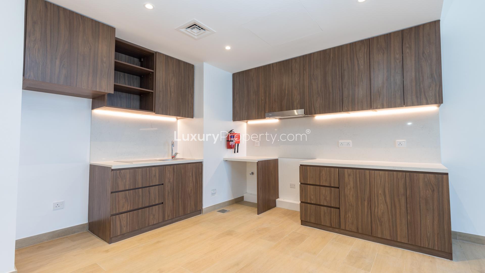 Brand new modern kitchen in 1 bed apartment, La Mer, Jumeirah for rent