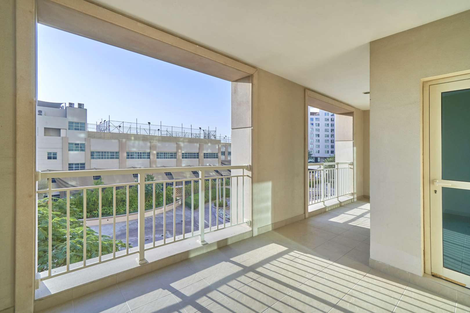Spacious balcony view at Mosela Waterside Residences, The Views, 1-bedroom apartment for rent