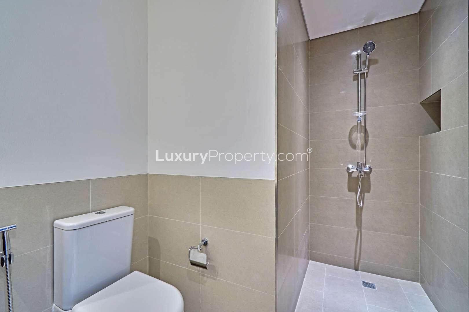 Modern kitchen in Dubai Hills Estate apartment, Park Heights, available for rent, 1 bedroom