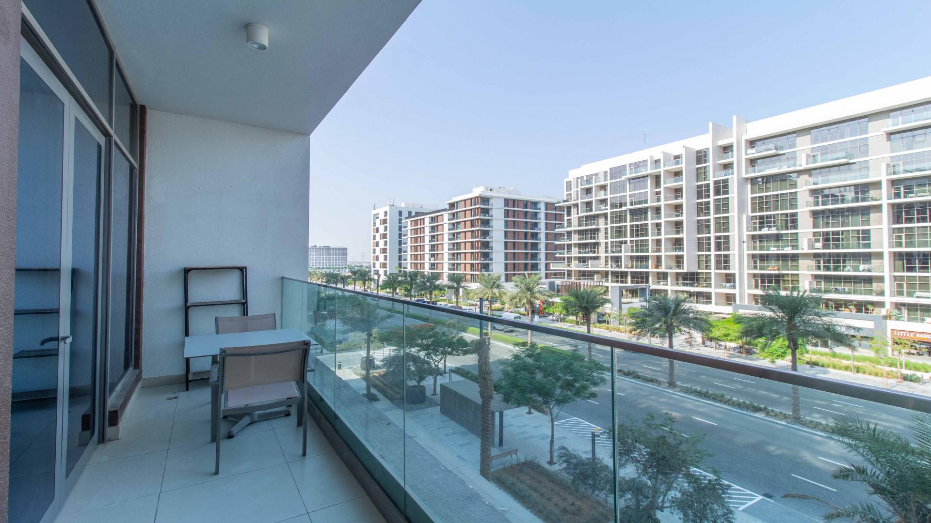 Elegant living room in 1-bedroom apartment, Acacia Park Heights, Dubai Hills Estate, modern decor
