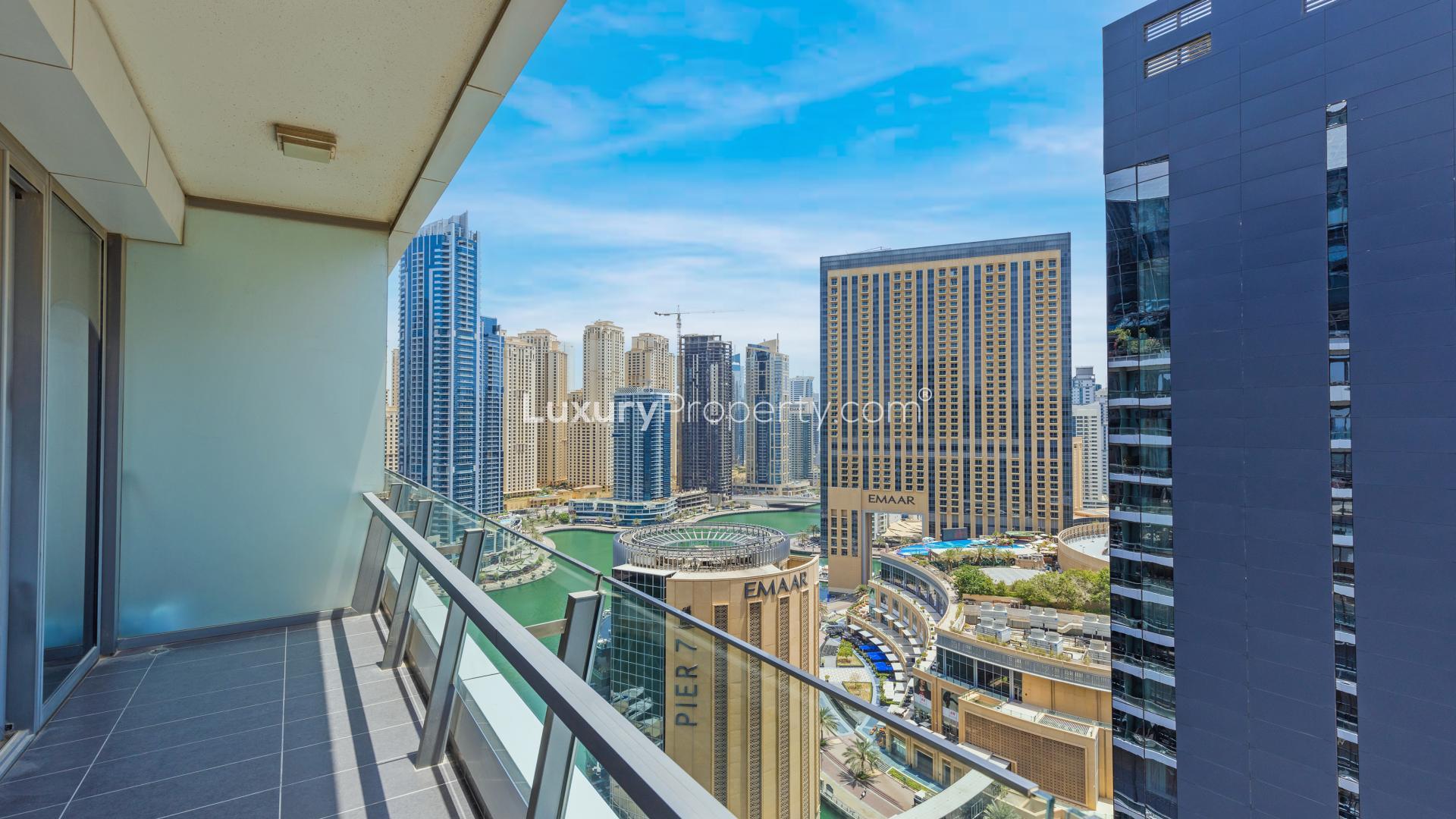 Apartment with stunning marina view in Dubai Marina's Silverene community, available for rent