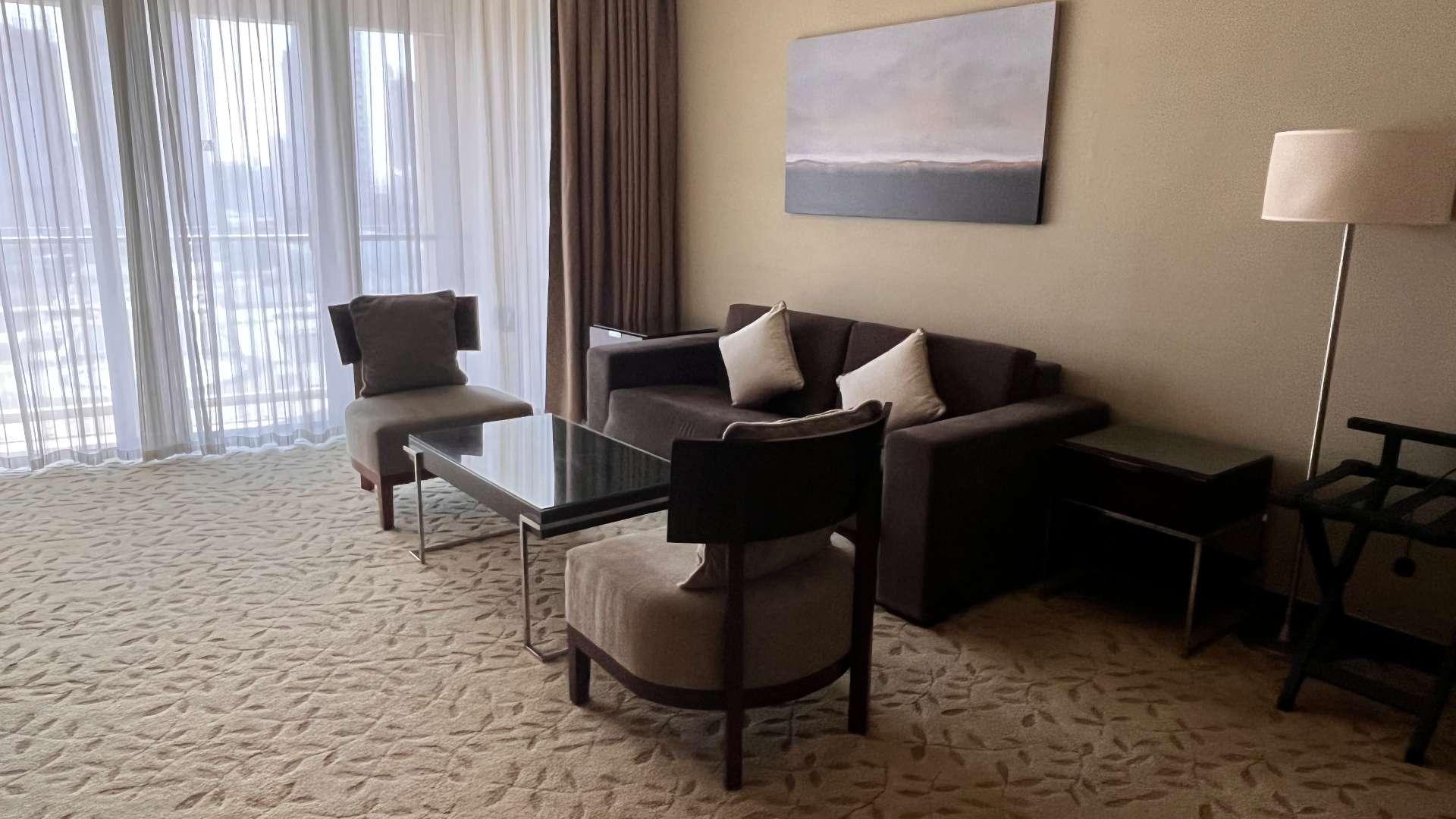 Balcony view from 6-bedroom apartment in Address Residences Dubai Mall, Downtown Dubai skyline