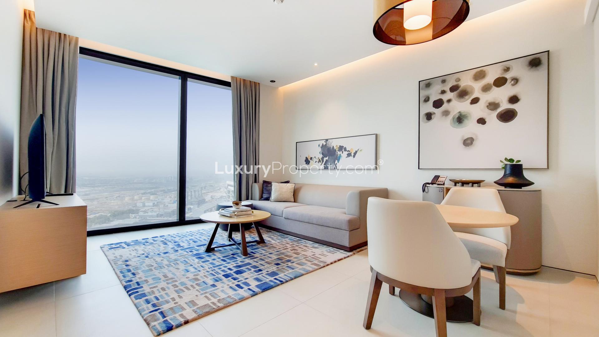 Luxurious serviced apartment at The Address, Jumeirah Beach Residence, with stunning sea views