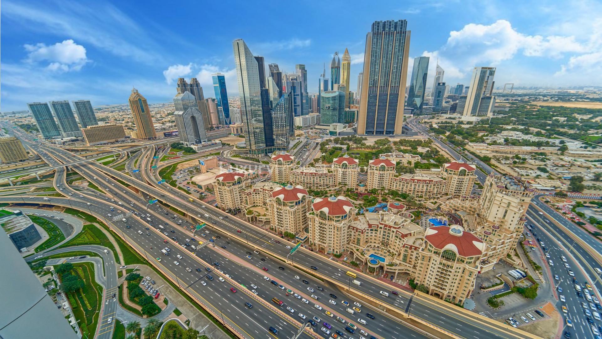 Furnished living room in one-bedroom apartment, Downtown Dubai, Kempinski BLVD, modern decor