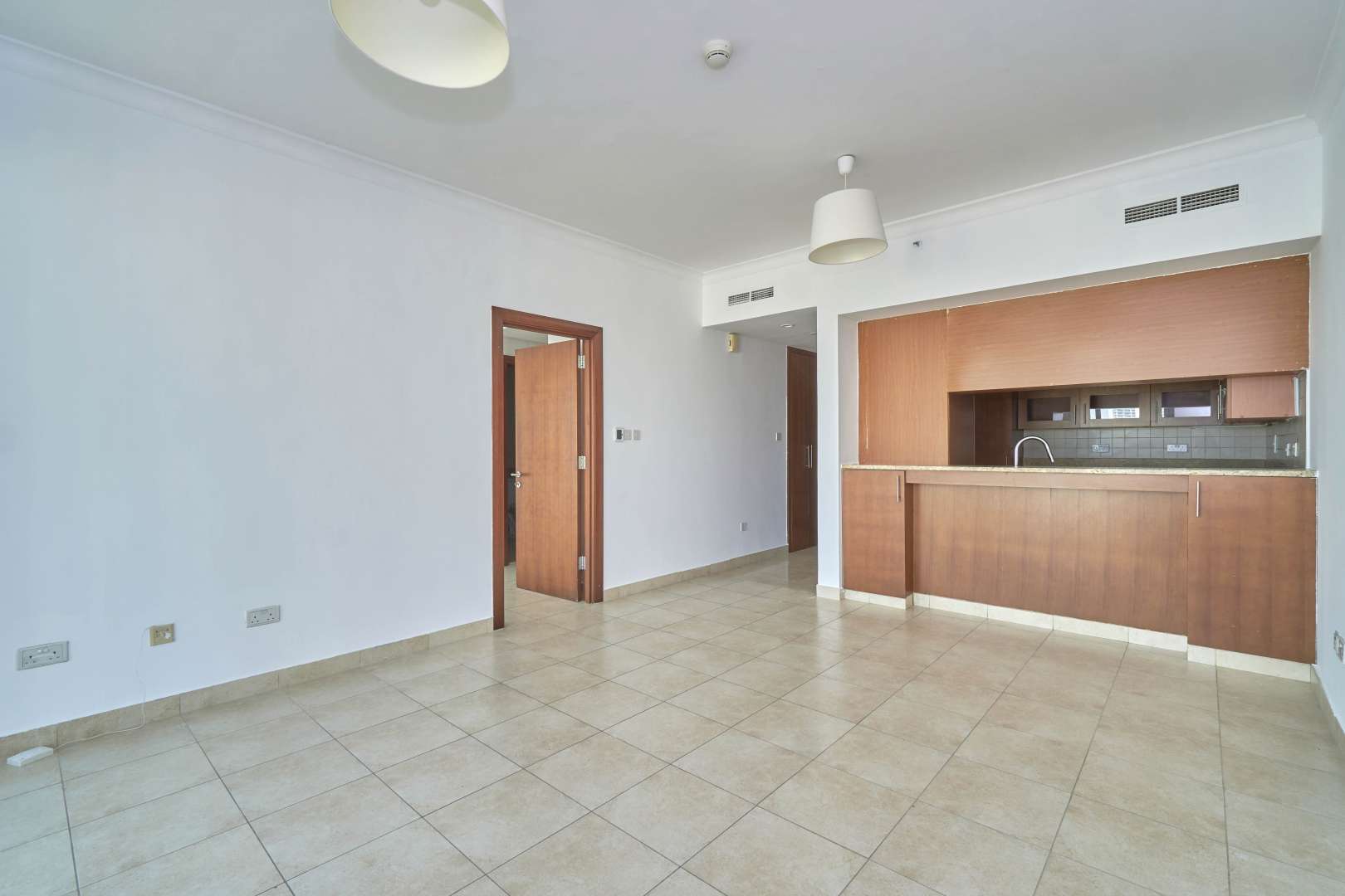 High-floor balcony view at The Fairways apartment in The Views, Dubai