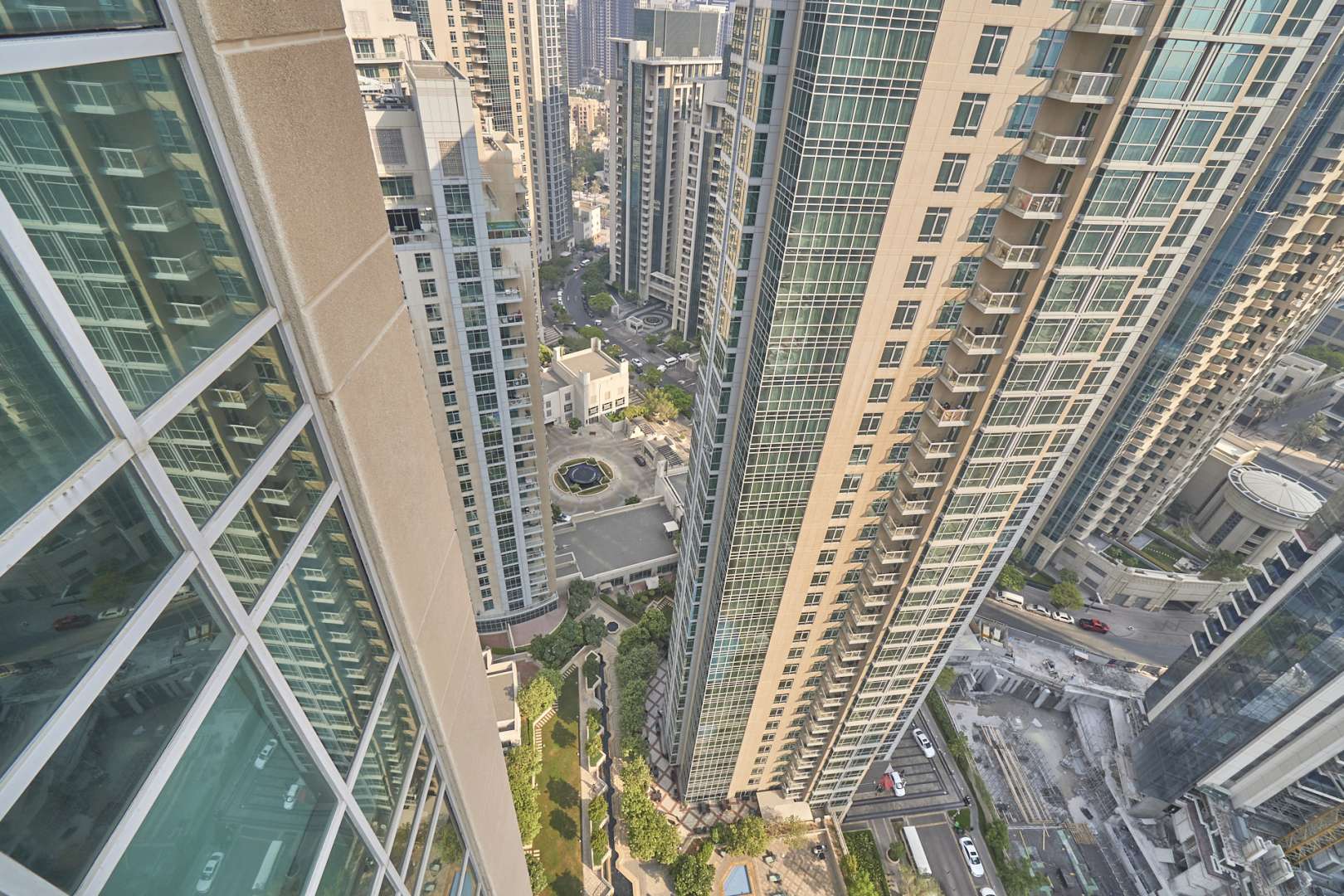 High-rise towers view from 1-bedroom apartment, Residences Tower 1, Downtown Dubai