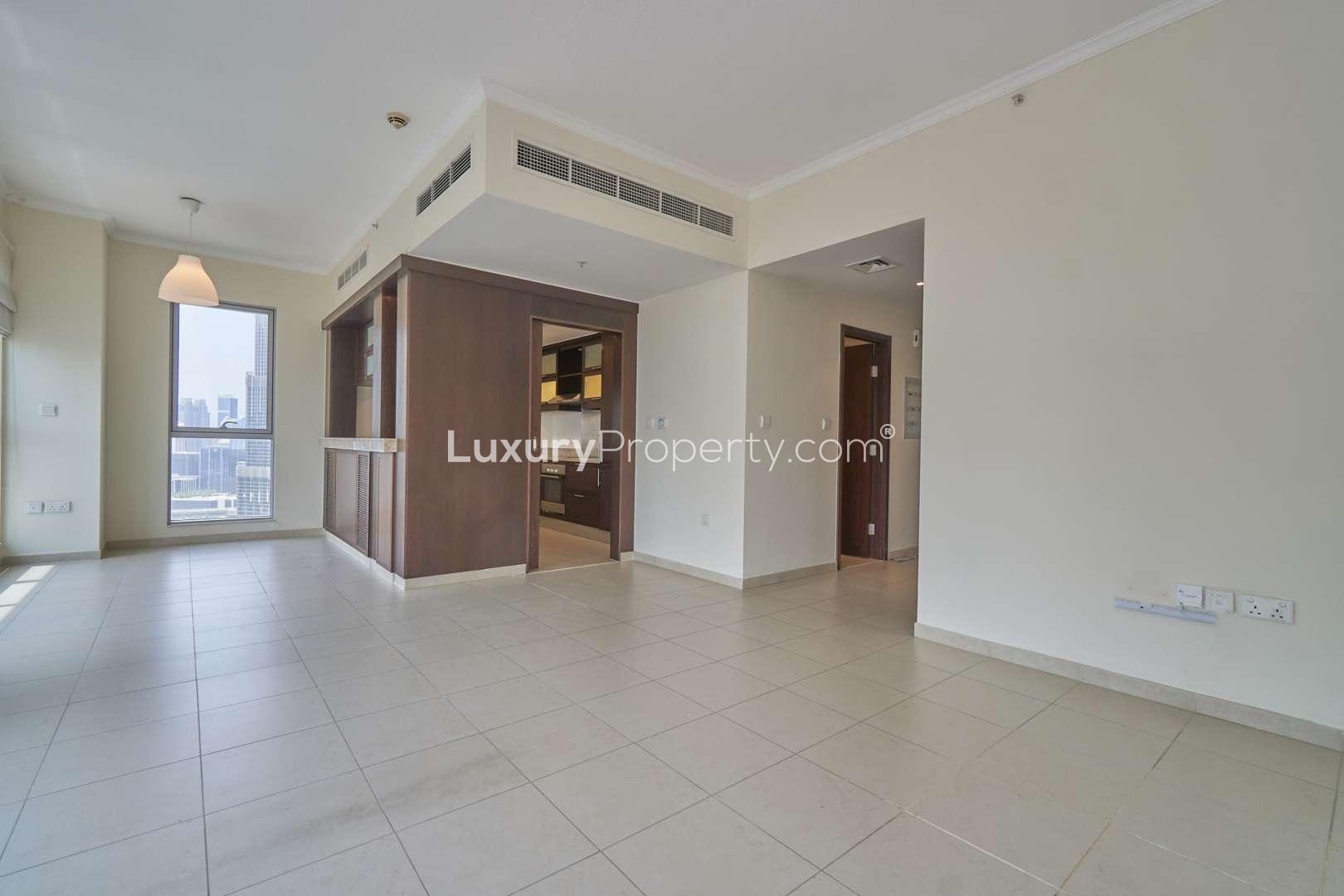 Spacious Downtown Dubai apartment with large windows and city view in The Residences