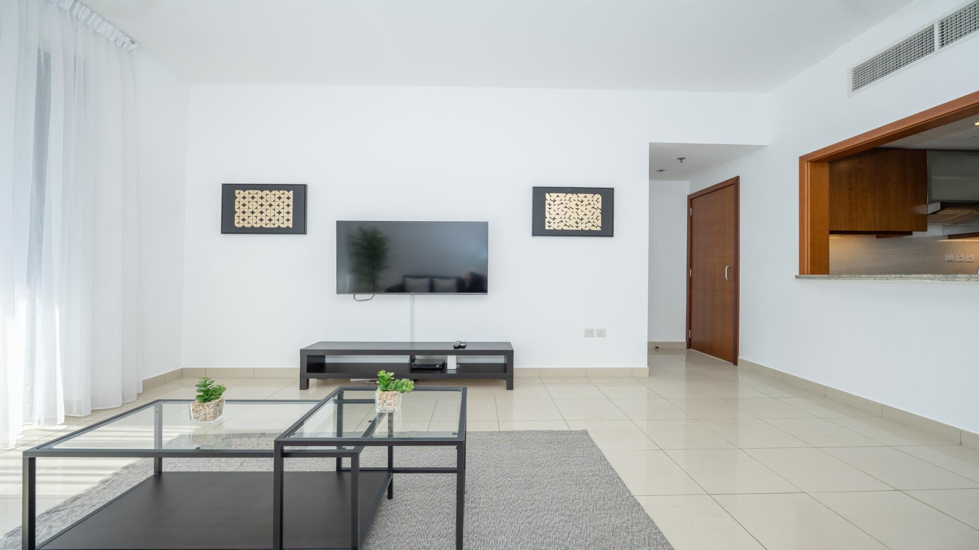 Balcony view of skyscrapers from Standpoint Towers apartment in Downtown Dubai