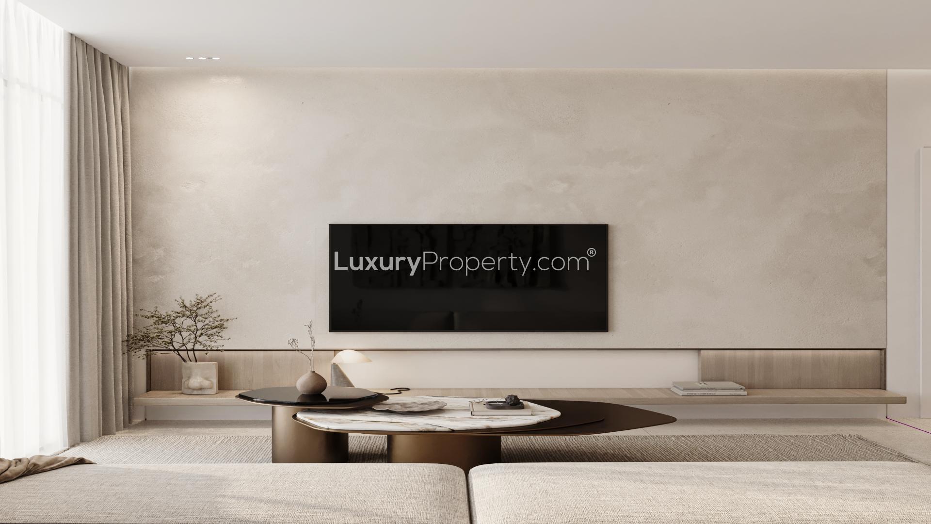 Modern kitchen in one-bedroom apartment for sale, Aveline Residences, Jumeirah Village Circle