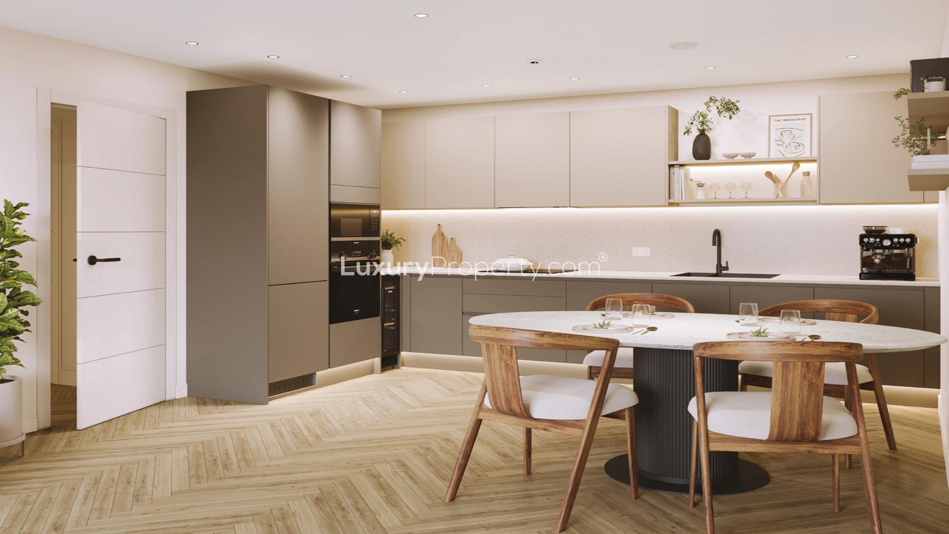 Stylish Wandsworth Common apartment building exterior in London, ideal residential property for sale