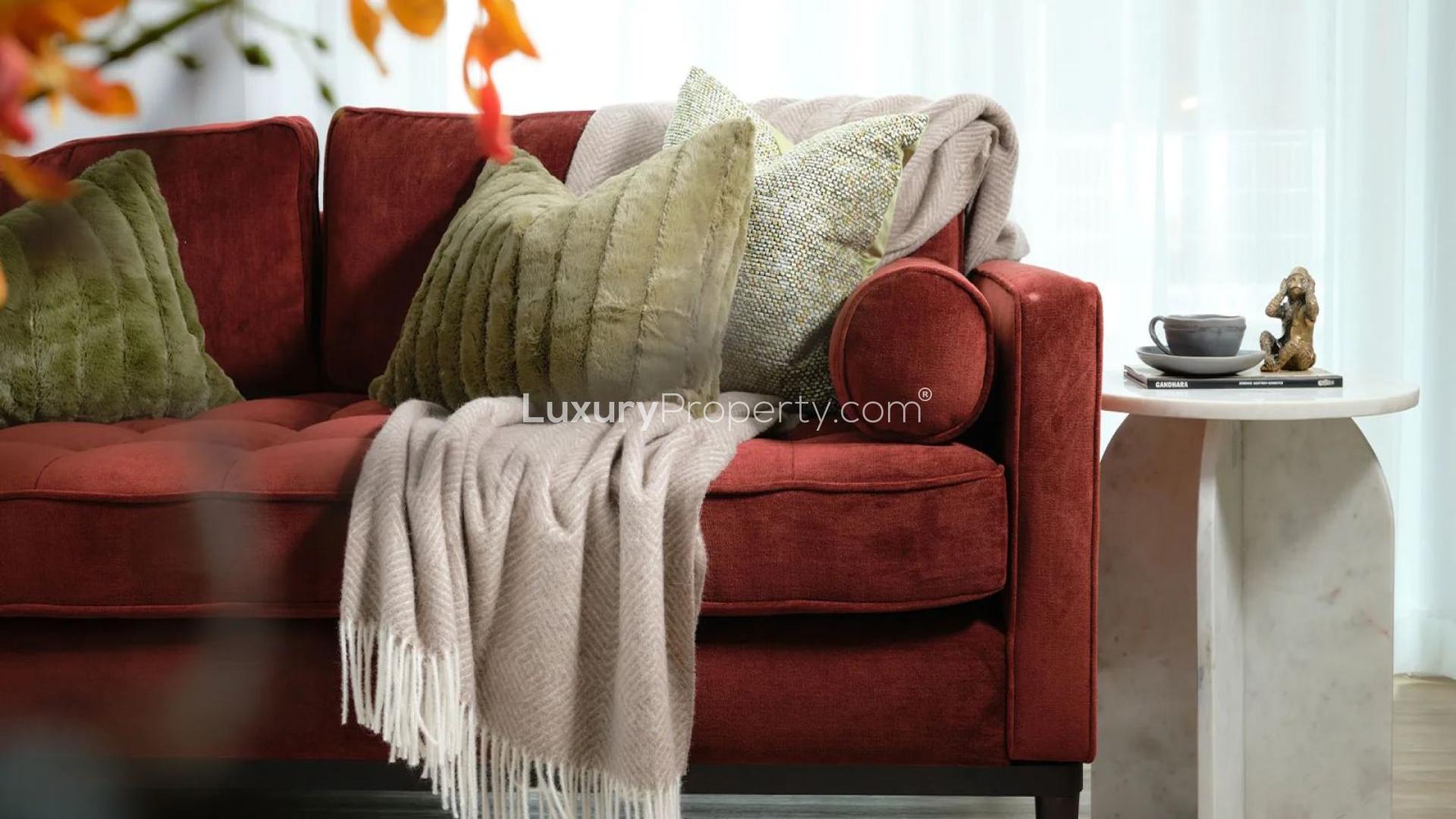 Bright apartment buildings in Ealing’s Rosemary House, The Green Quarter, London