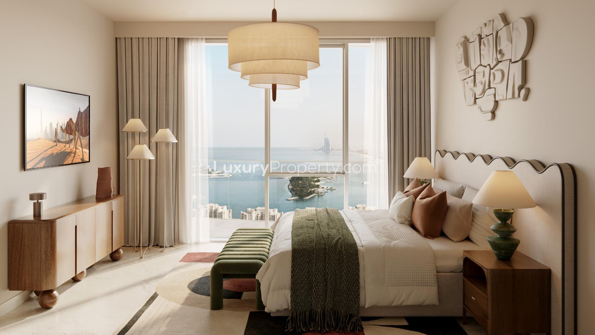 N/A,Luxurious bedroom with ocean view in Emaar Beachfront, The Bristol apartment for sale