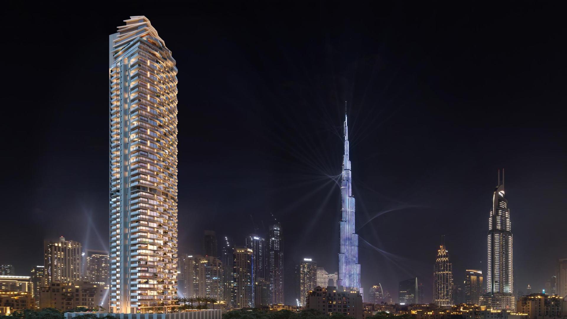 Luxurious bedroom in W Residences, Downtown Dubai, with Burj Khalifa view, for sale