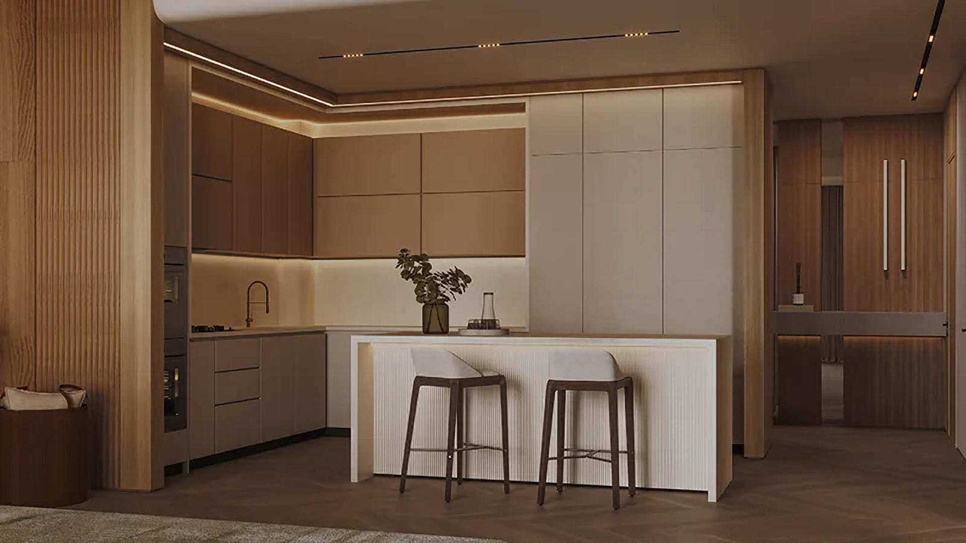 Skyline view of Binghatti Grove, JVC, featuring modern high-rise apartments for sale