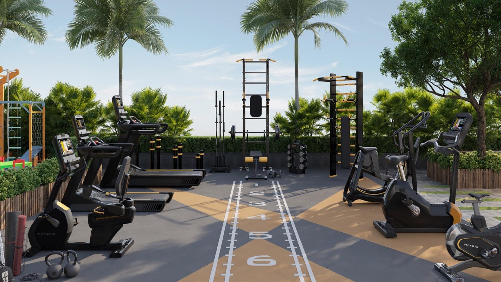 Modern living room in Skyhills Residences 2 studio apartment, Al Barsha South Fourth