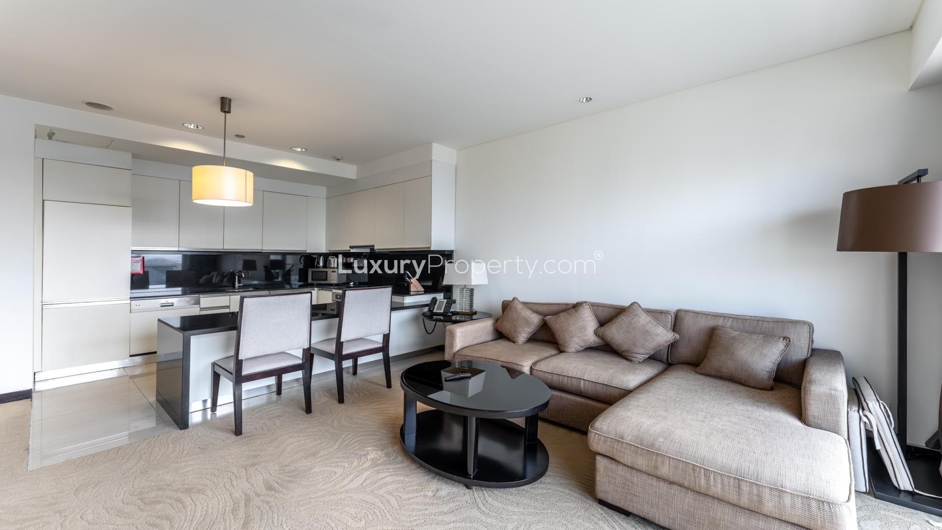 Dubai Marina skyline view from JW Marriott Hotel Marina apartment, exclusive property for sale