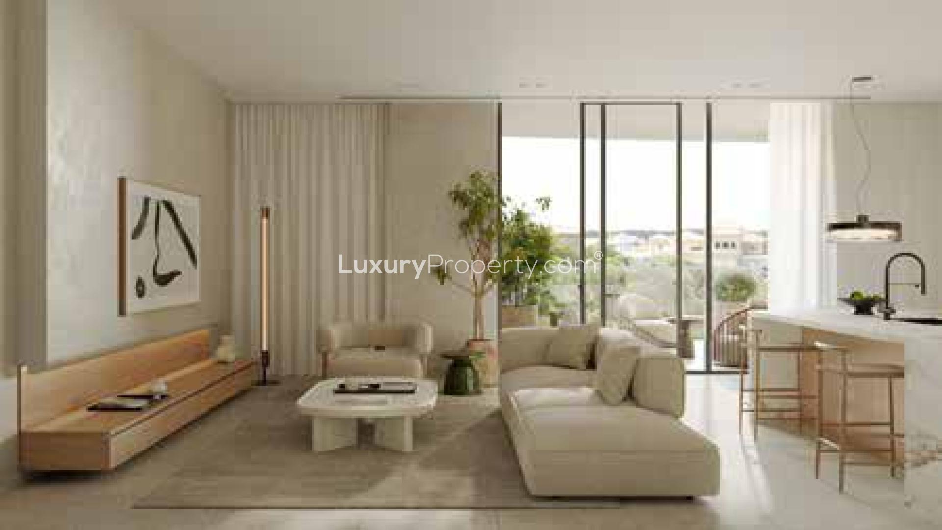 Luxury Al Barari apartment with lush greenery and modern architecture, The Cape community