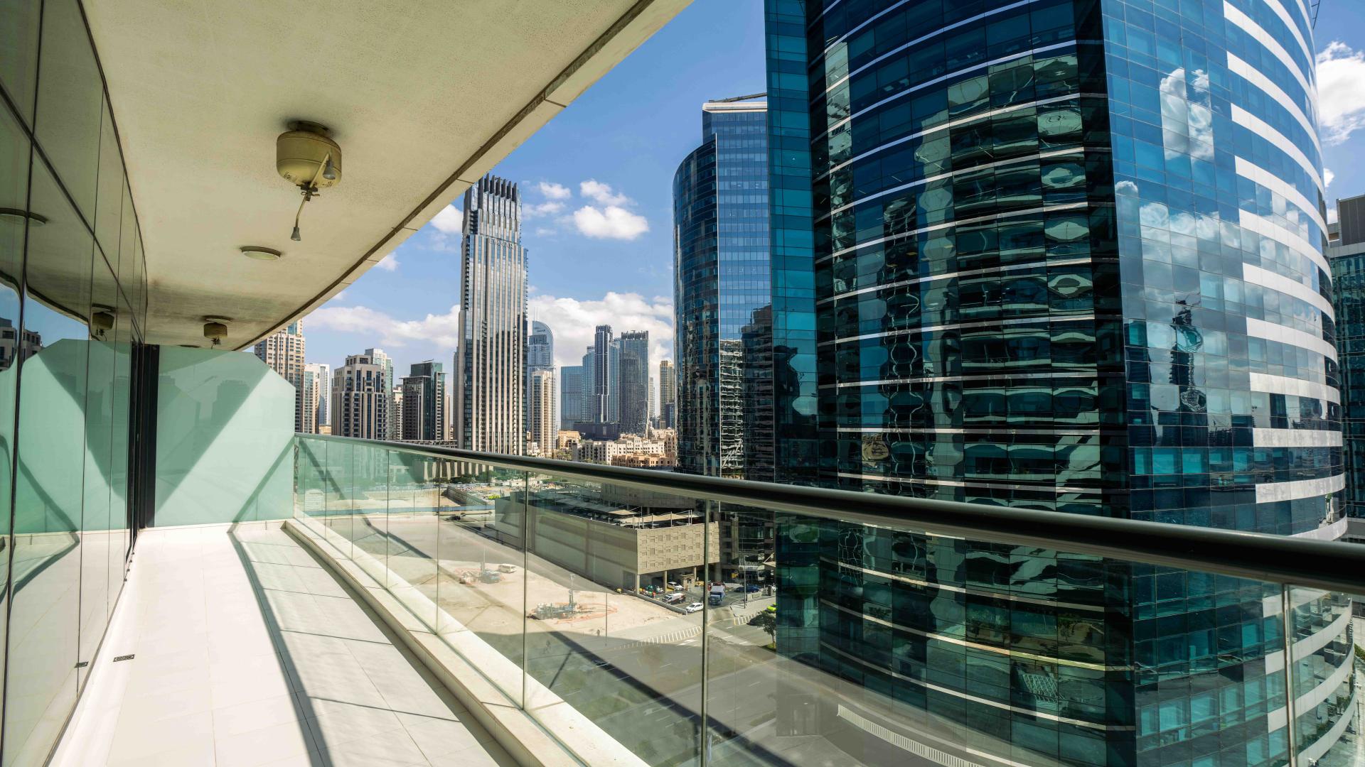 Fully furnished living room in 1-bedroom apartment, Bays Edge, Business Bay, for sale