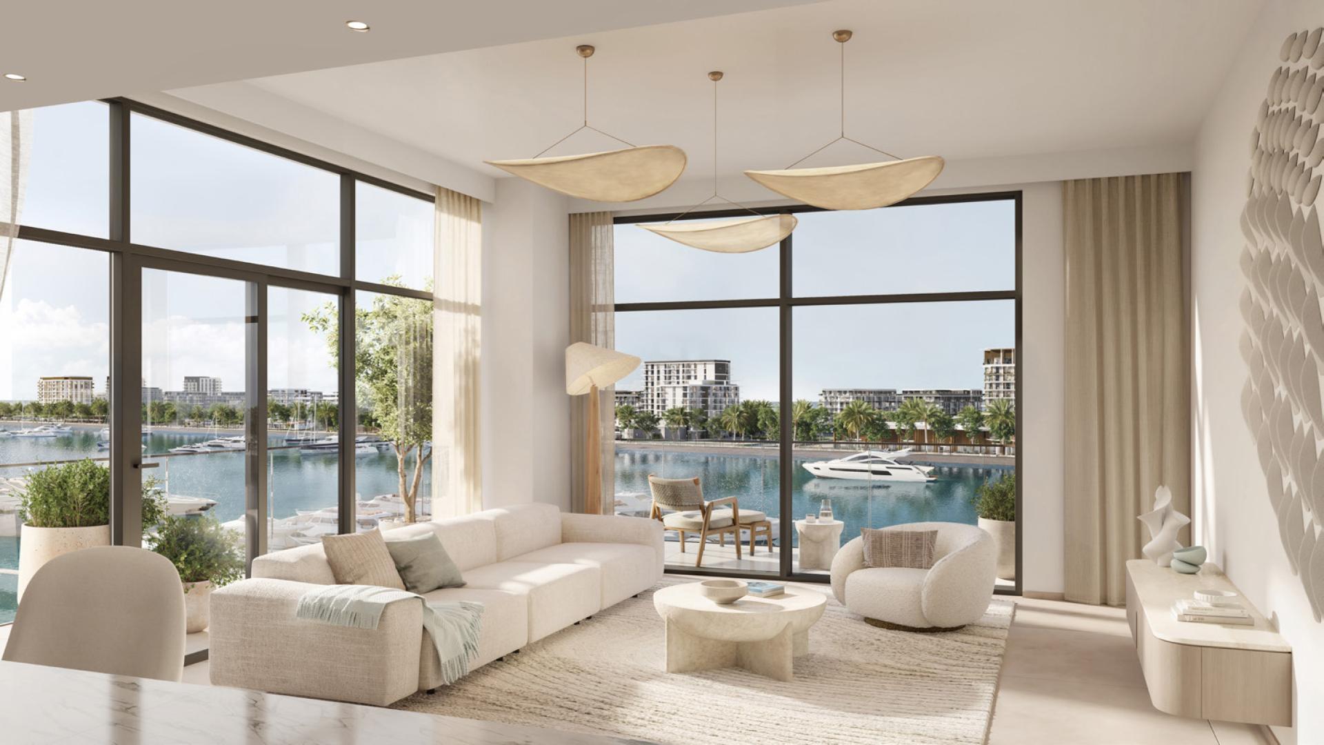 Contemporary 1-bedroom apartment view at Emaar's Pier Point 1 in Rashid Yachts & Marina