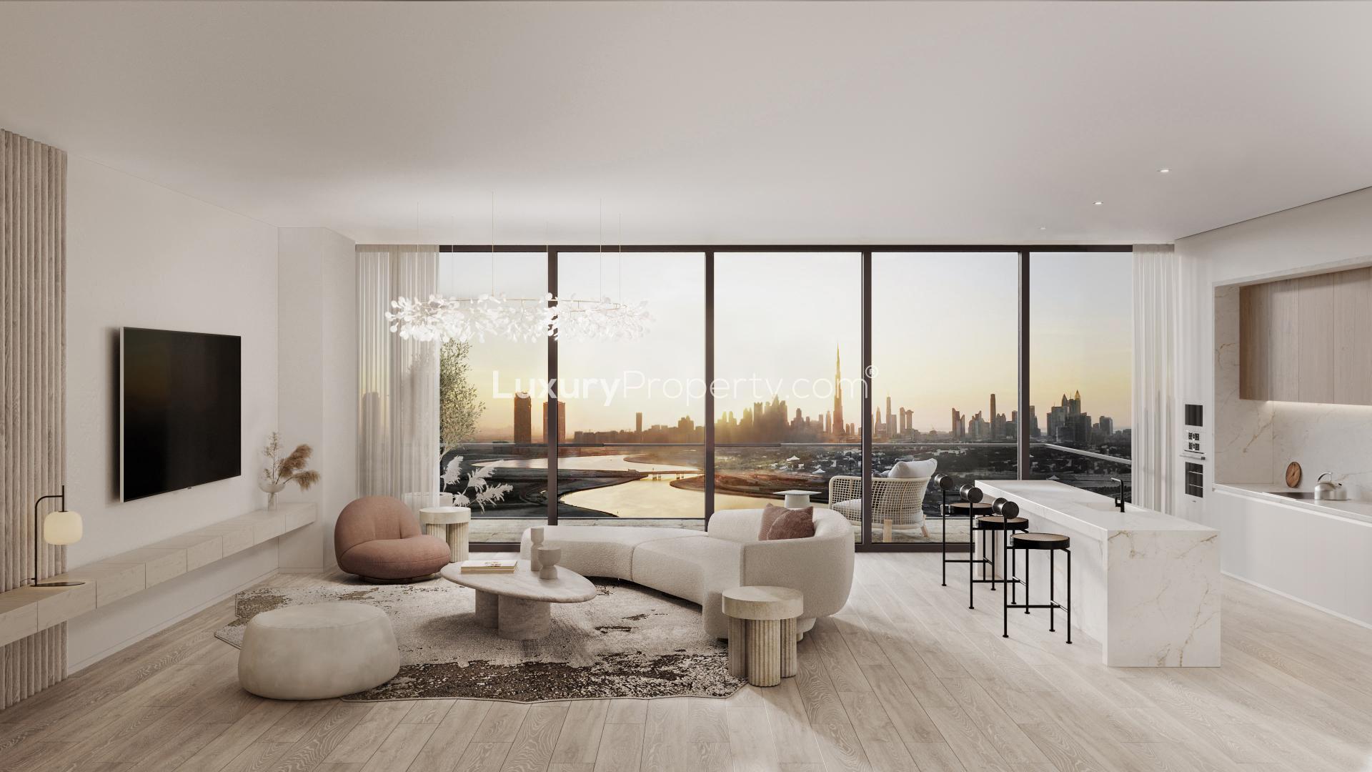 Luxury 1-bedroom apartment with pool and skyline view in Kempinski Al Jaddaf, Dubai