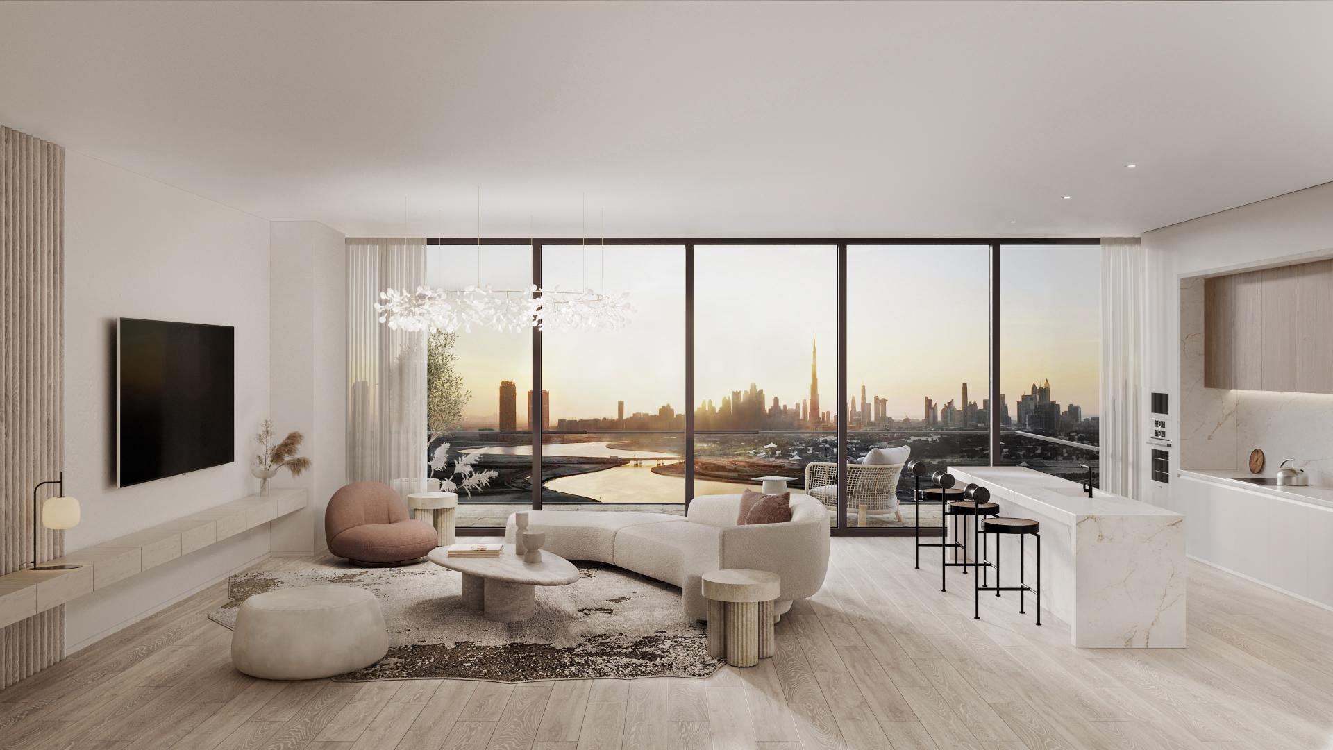 Luxury 1-bedroom apartment with pool and skyline view in Kempinski Al Jaddaf, Dubai