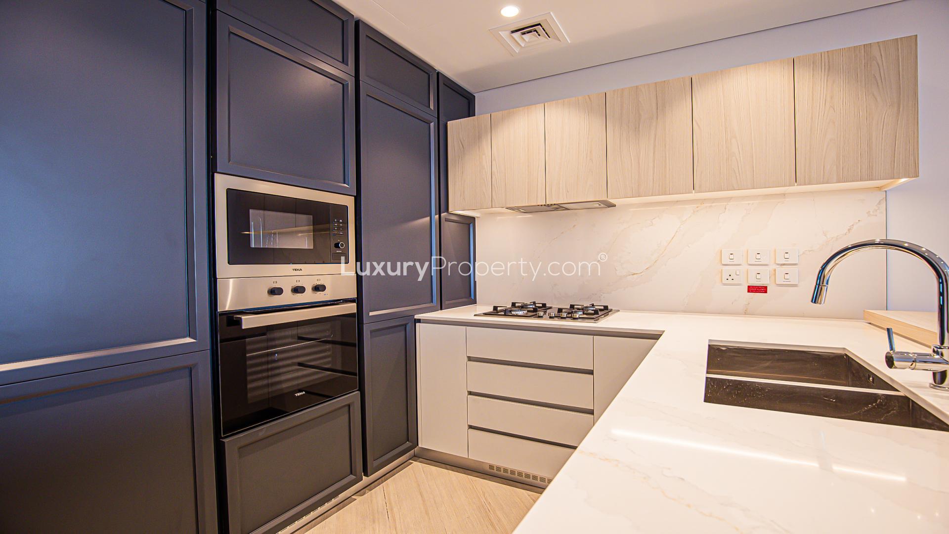 Modern kitchen in Wilton Park Residences apartment, Mohammed Bin Rashid City, for sale