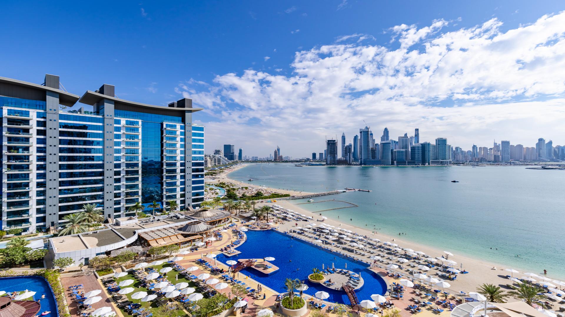 Modern apartment interior with ocean view, Oceana Pacific, Palm Jumeirah, for sale