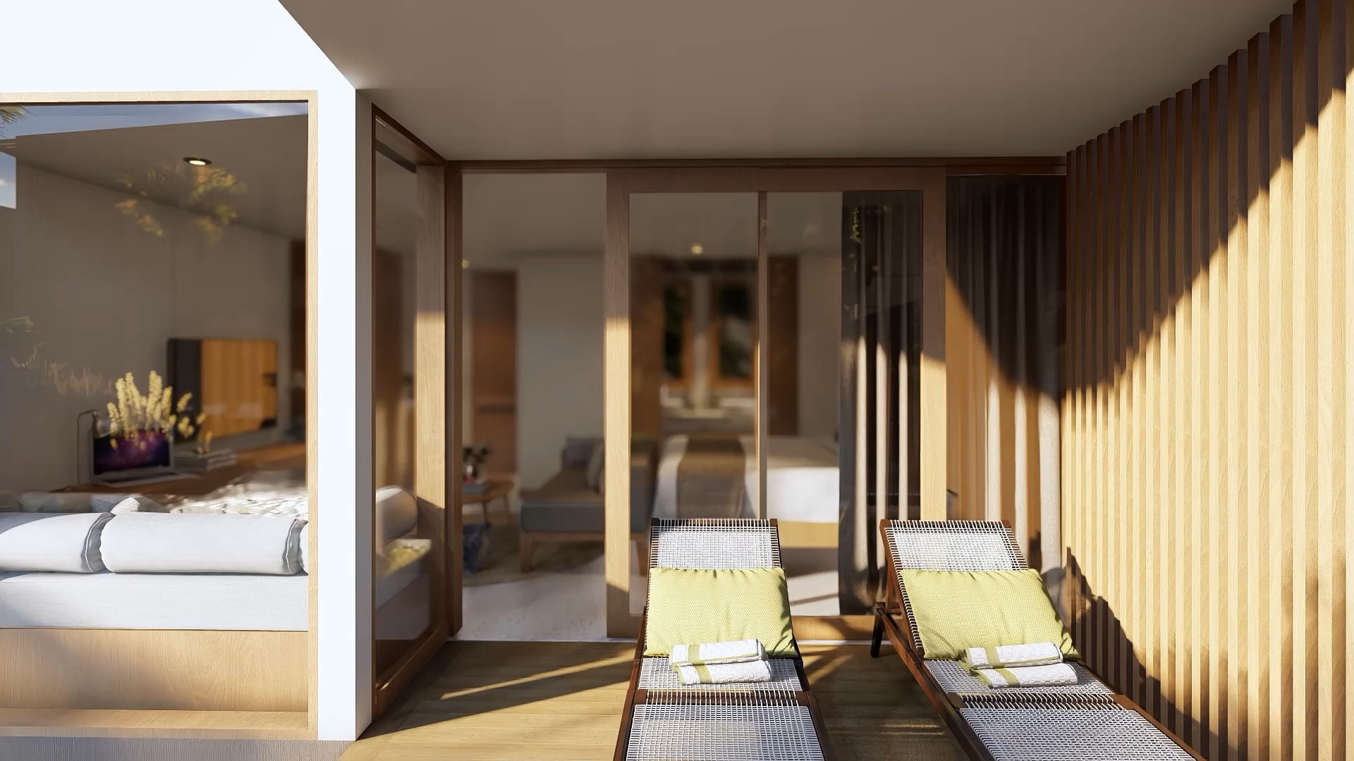 1-Bedroom Lagoon Suite at Cocana Resort, Bali with poolside view and modern interiors